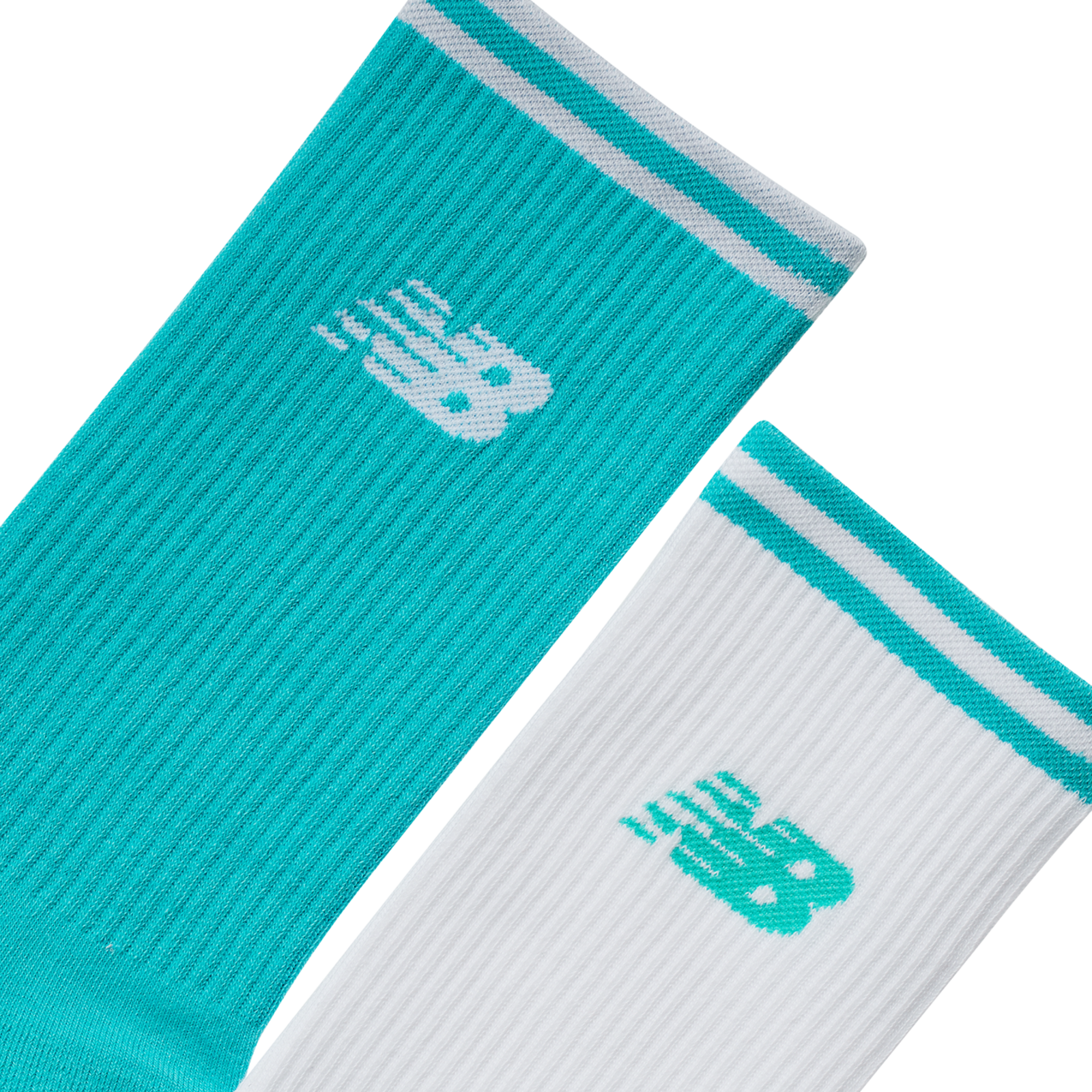 New Balance Running Stripe Midcalf Socks 2 Pack in MEHRFARBIG
