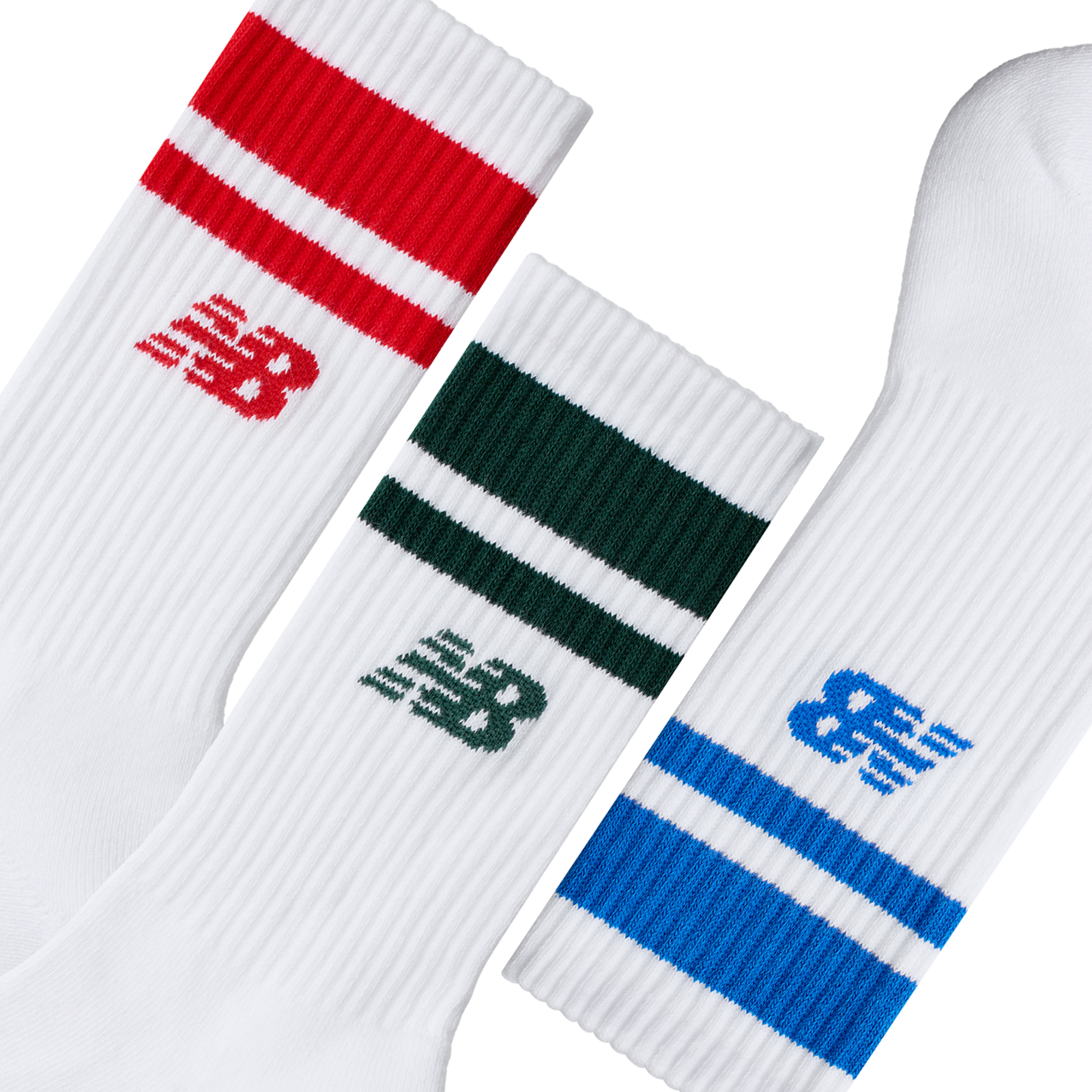 New Balance Everyday Stripe Midcalf 3 Pack in MEHRFARBIG