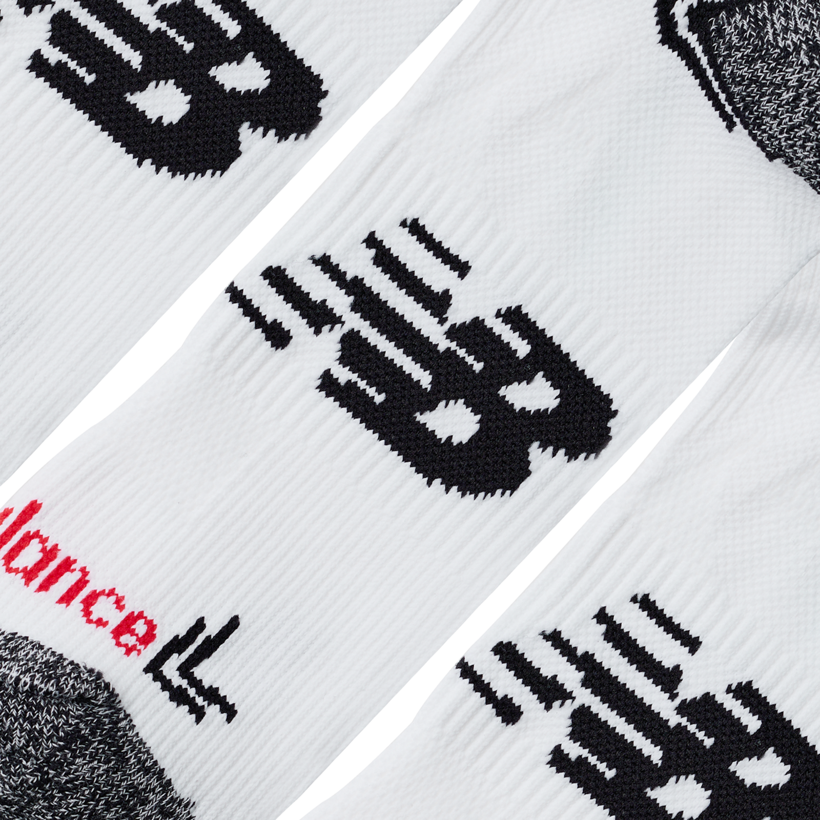 New Balance No Show Run Socks 3 Pack in WEISS