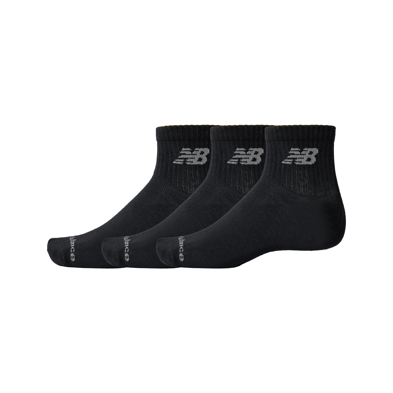 New Balance Performance Basic Ankle 3 Pack in SCHWARZ