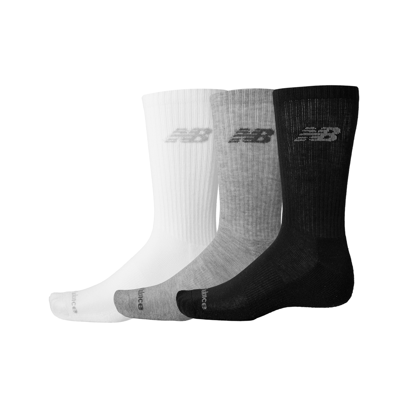 New Balance Performance Basic Crew 3 Pack in MEHRFARBIG