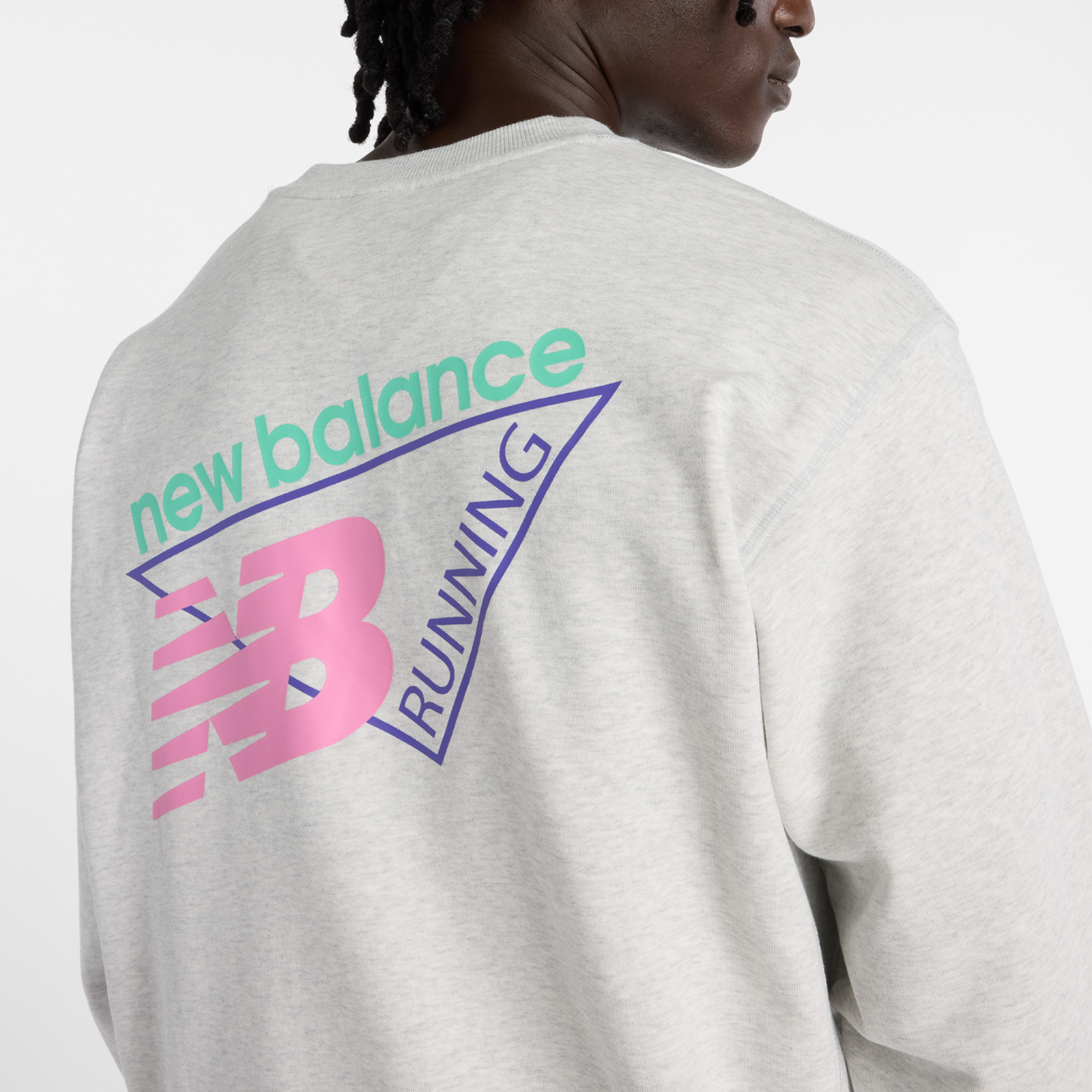 New Balance Classic Tri-Logo French Terry Crew in