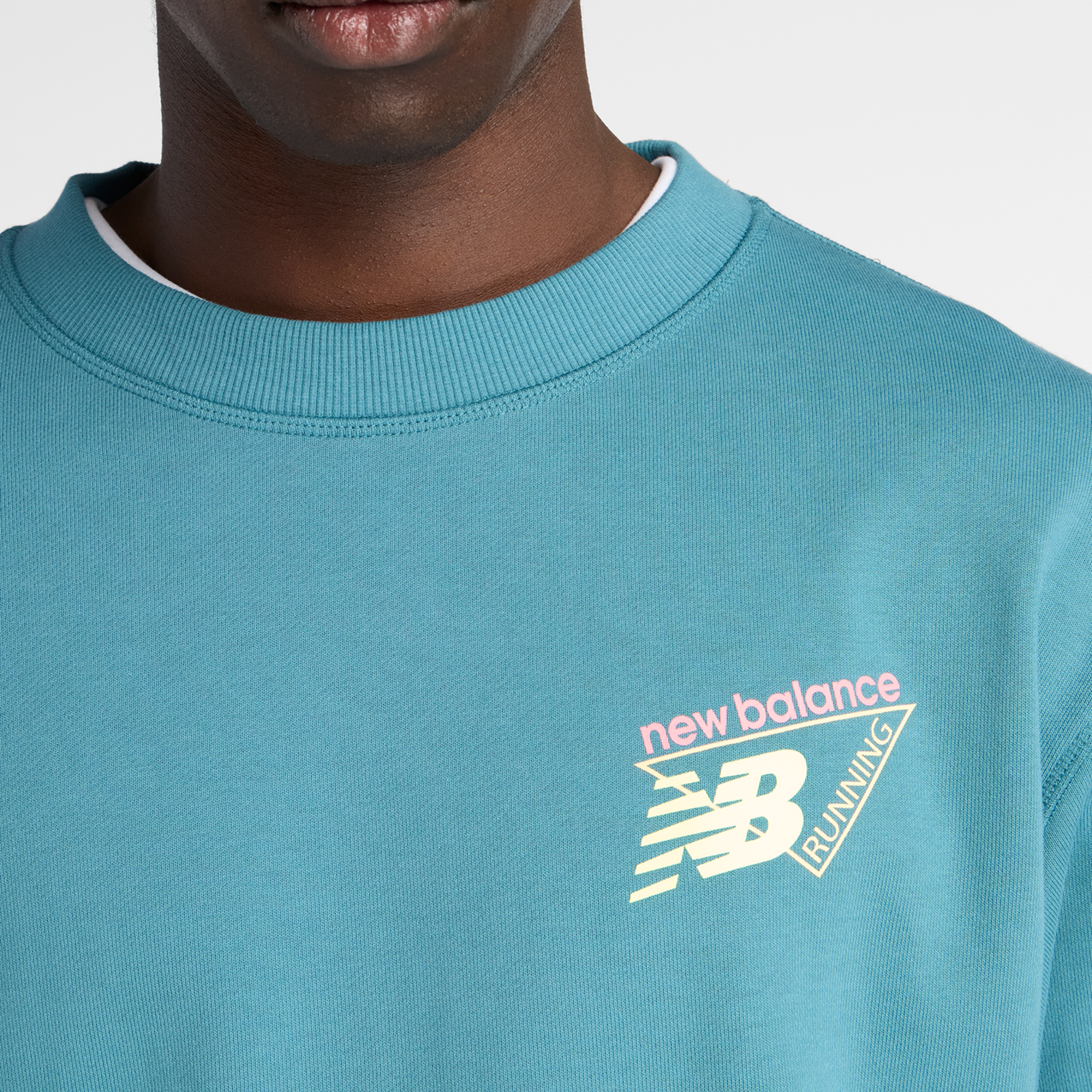 New Balance Classic Tri-Logo French Terry Crew in