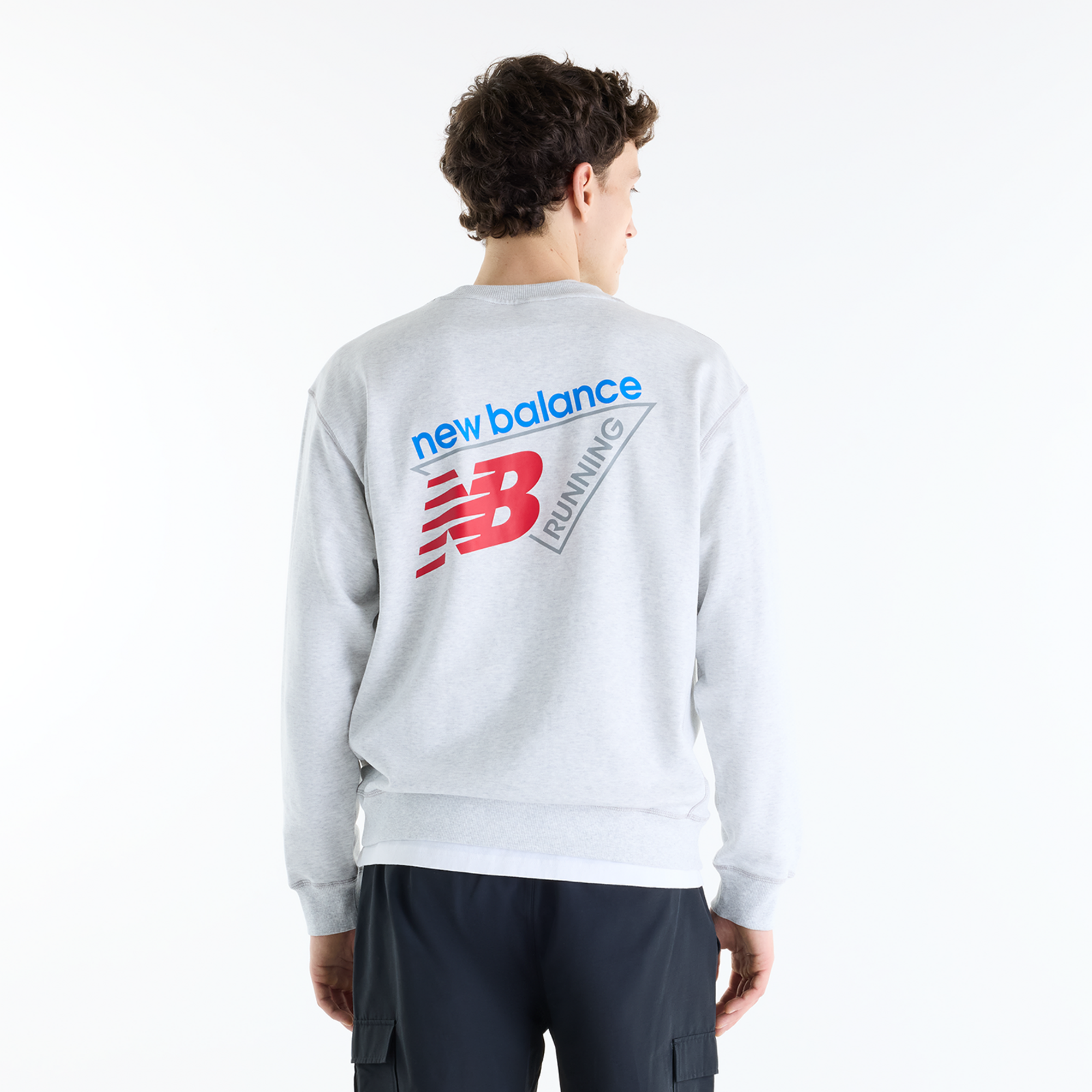 New Balance Classic Tri-Logo French Terry Crew in