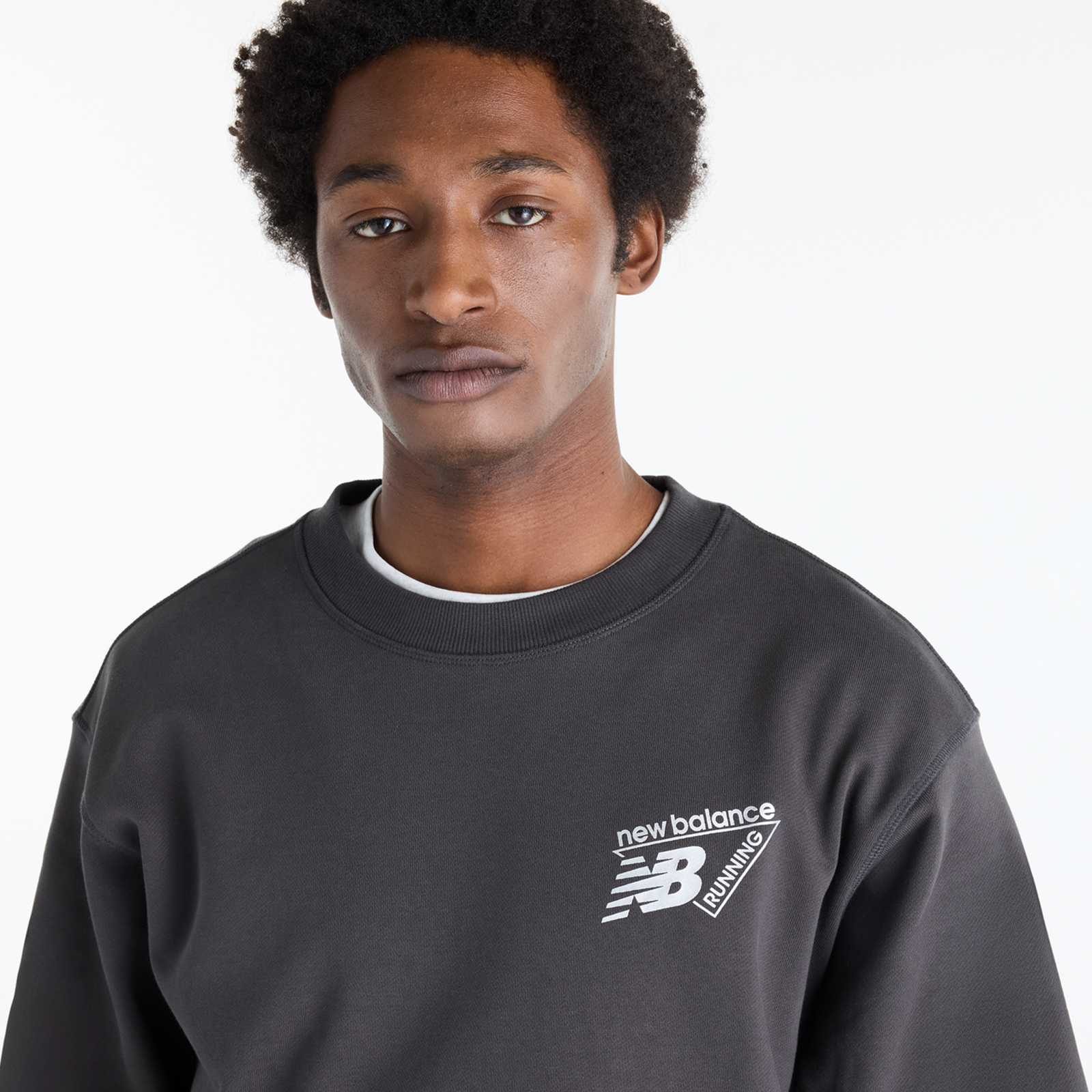New Balance Classic Tri-Logo French Terry Crew in