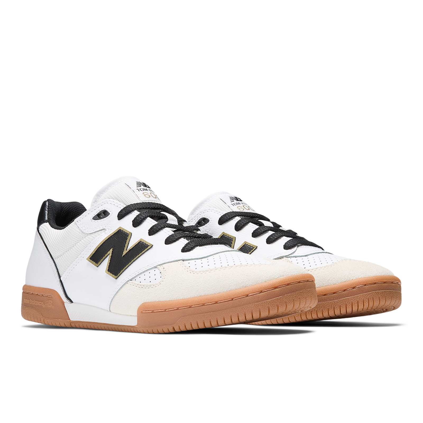 New Balance M Numeric 600 Tom Knox Skateboardschuhe in WEISS
