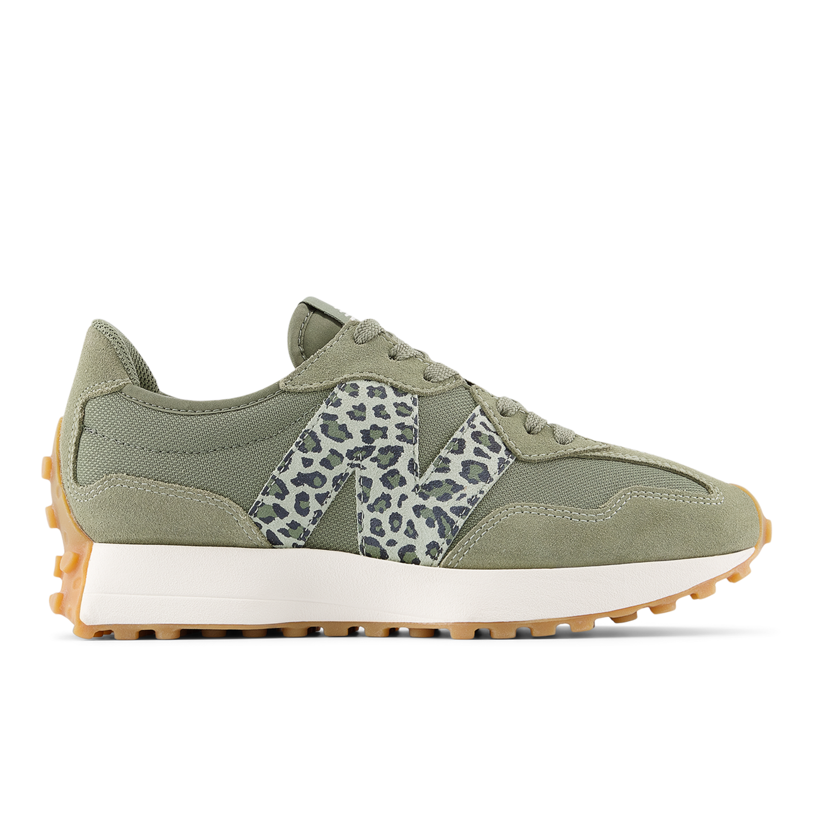New Balance W 327 Leopard Freizeitschuhe in GRÜN