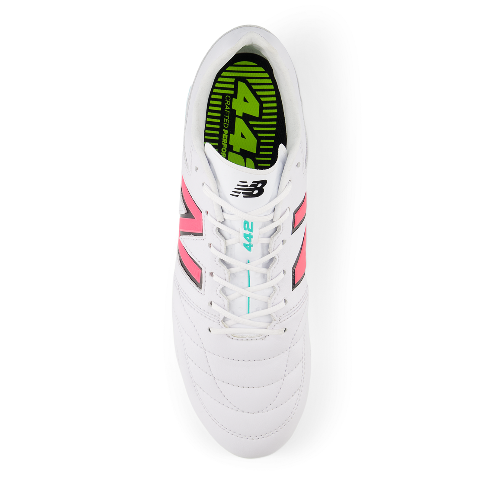 New Balance M 442 Pro FG Colorful Nockenschuhe in WEISS