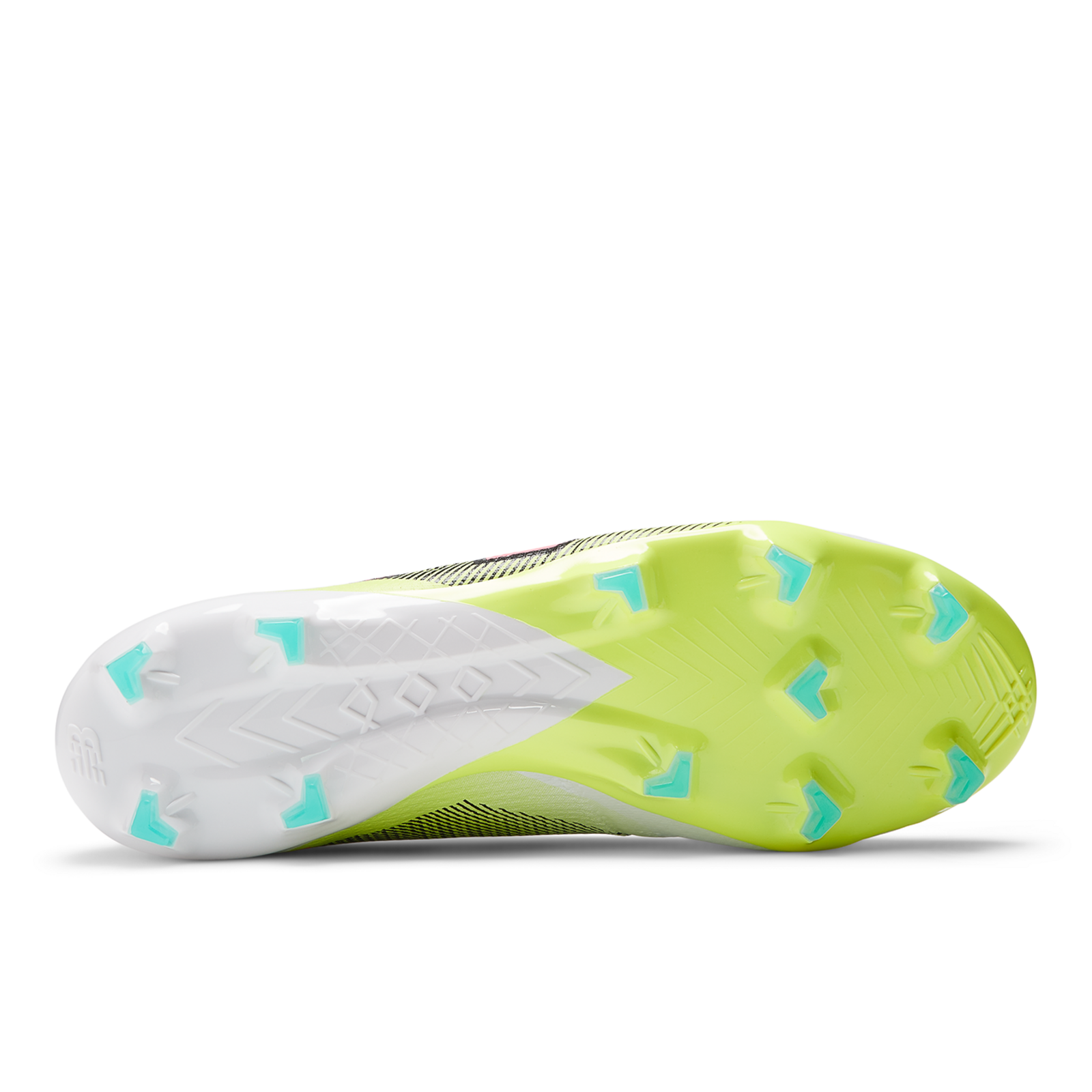 New Balance M Furon Pro FG Colorful Nockenschuhe in WEISS