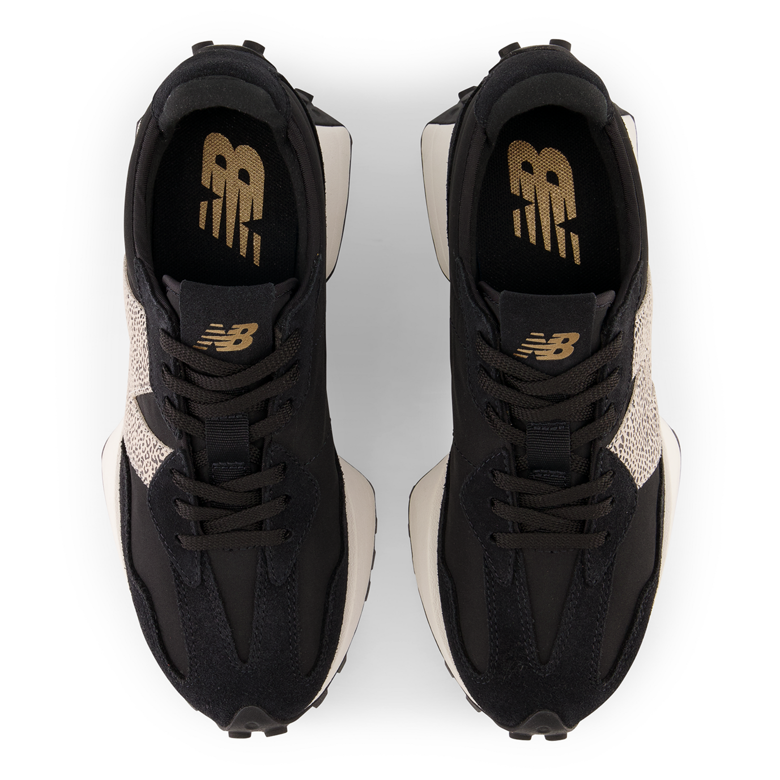 New Balance W 327 Animal Print Freizeitschuhe in SCHWARZ