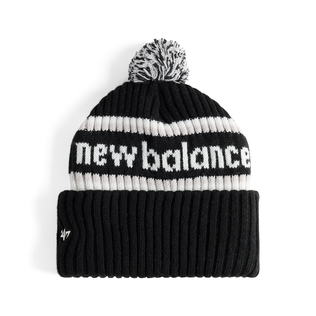 New Balance 47 Acrylic Cuff Knit in SCHWARZ
