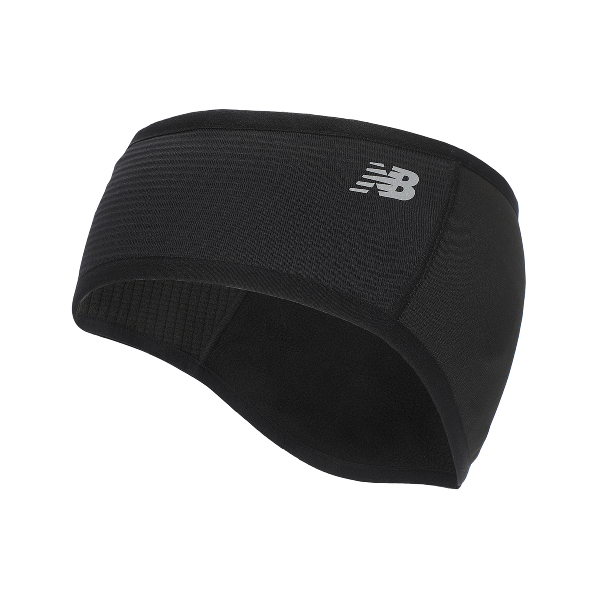 New Balance Performance Fleece Contour Headband in SCHWARZ