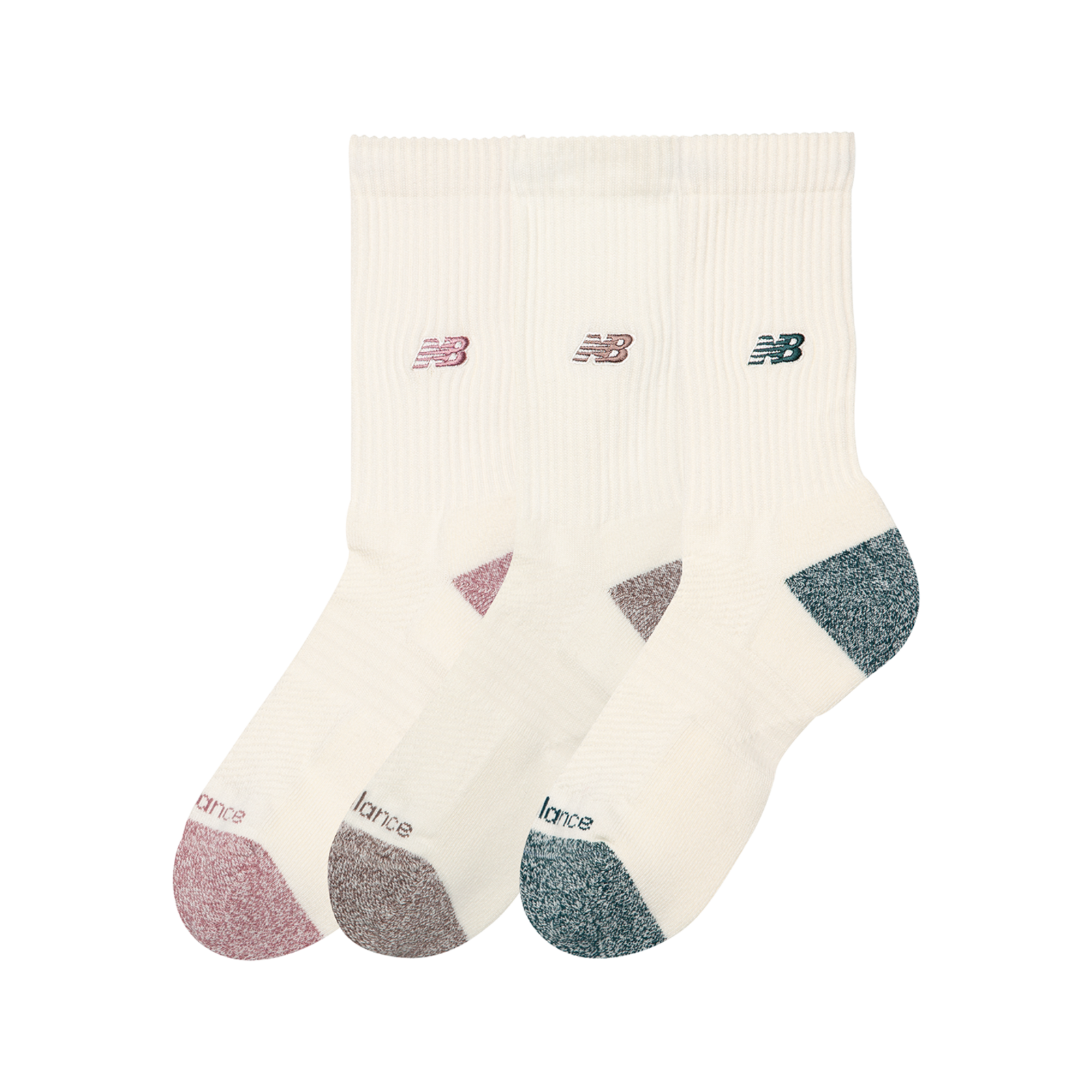 New Balance Active Premium Crew 3 Pack in WEISS