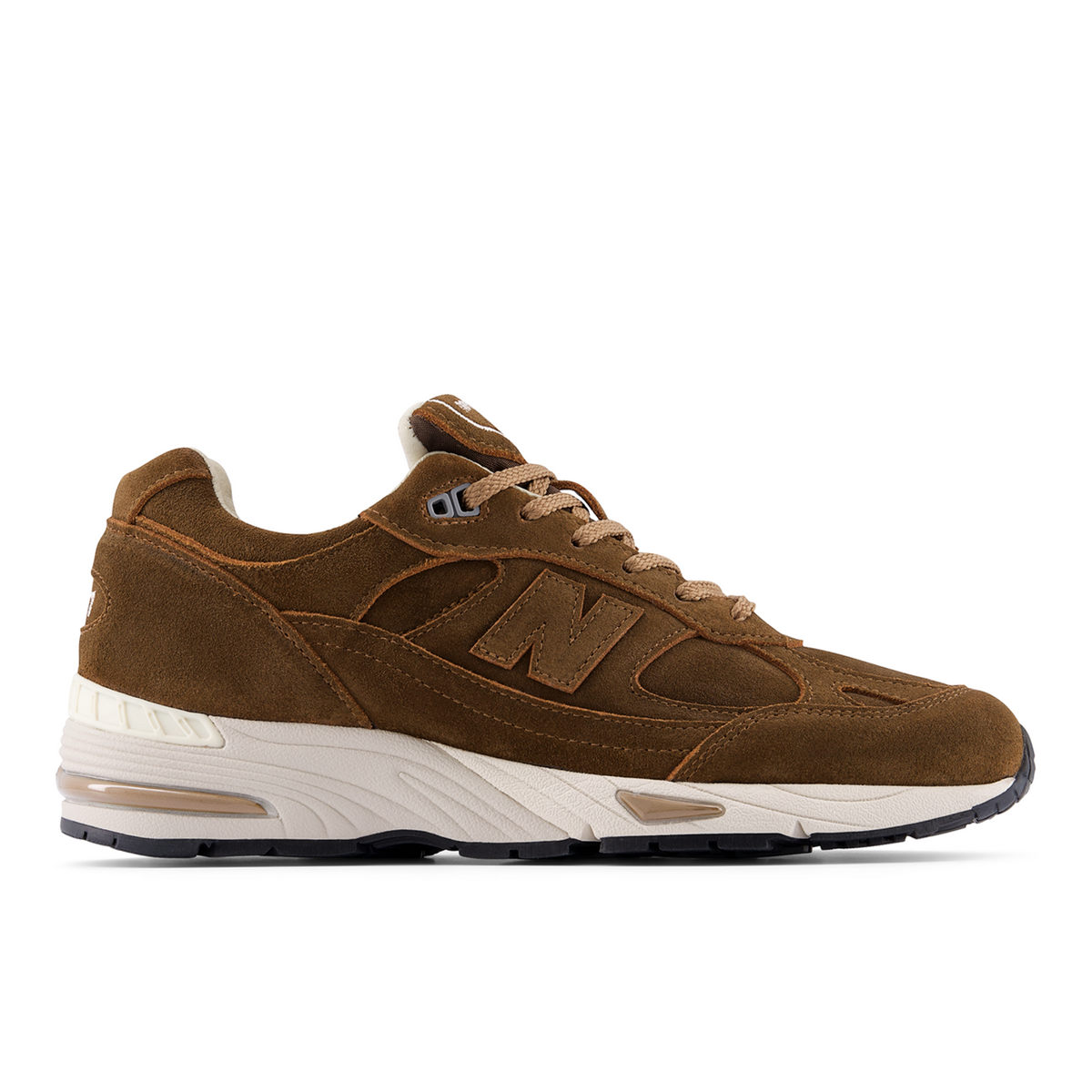 New Balance 991 v1 Made in UK Luxe Suede in BRAUN