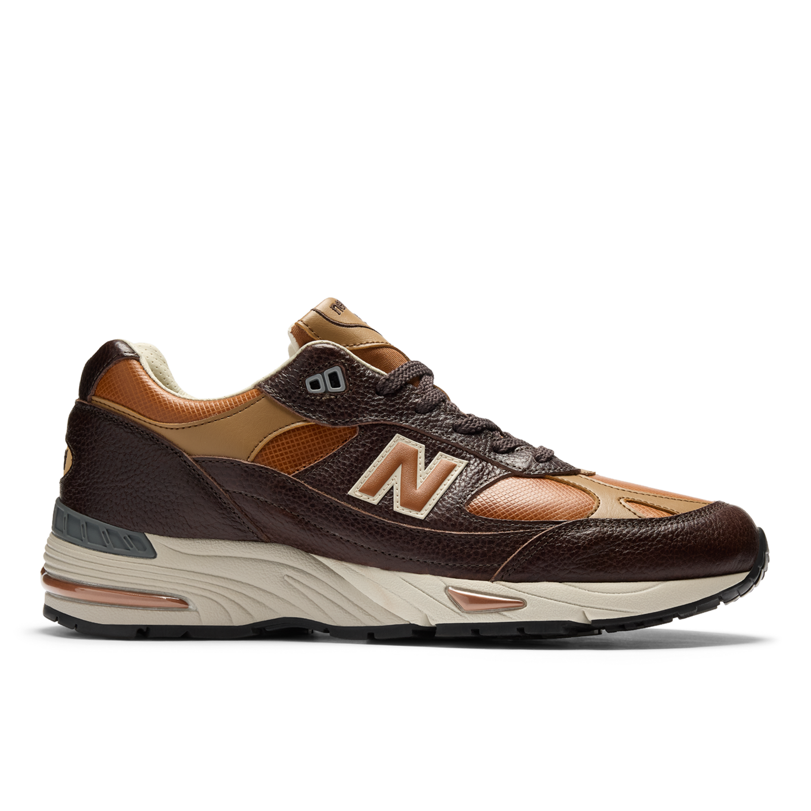 New Balance M 991 v1 Made in UK Luxe Freizeitschuhe in BRAUN