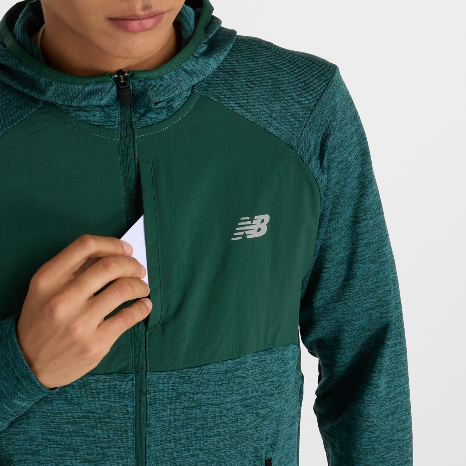 New Balance Heat Grid Hooded Full Zip in