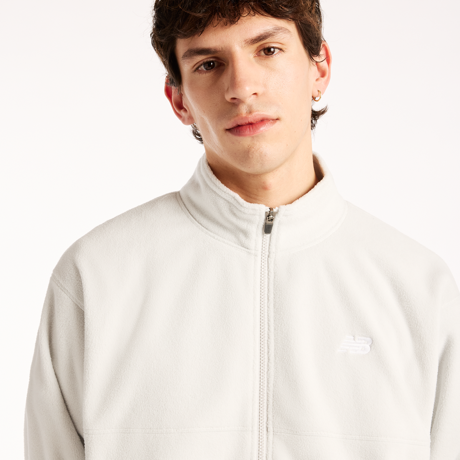 New Balance Polar Fleece Jacket in GRAU