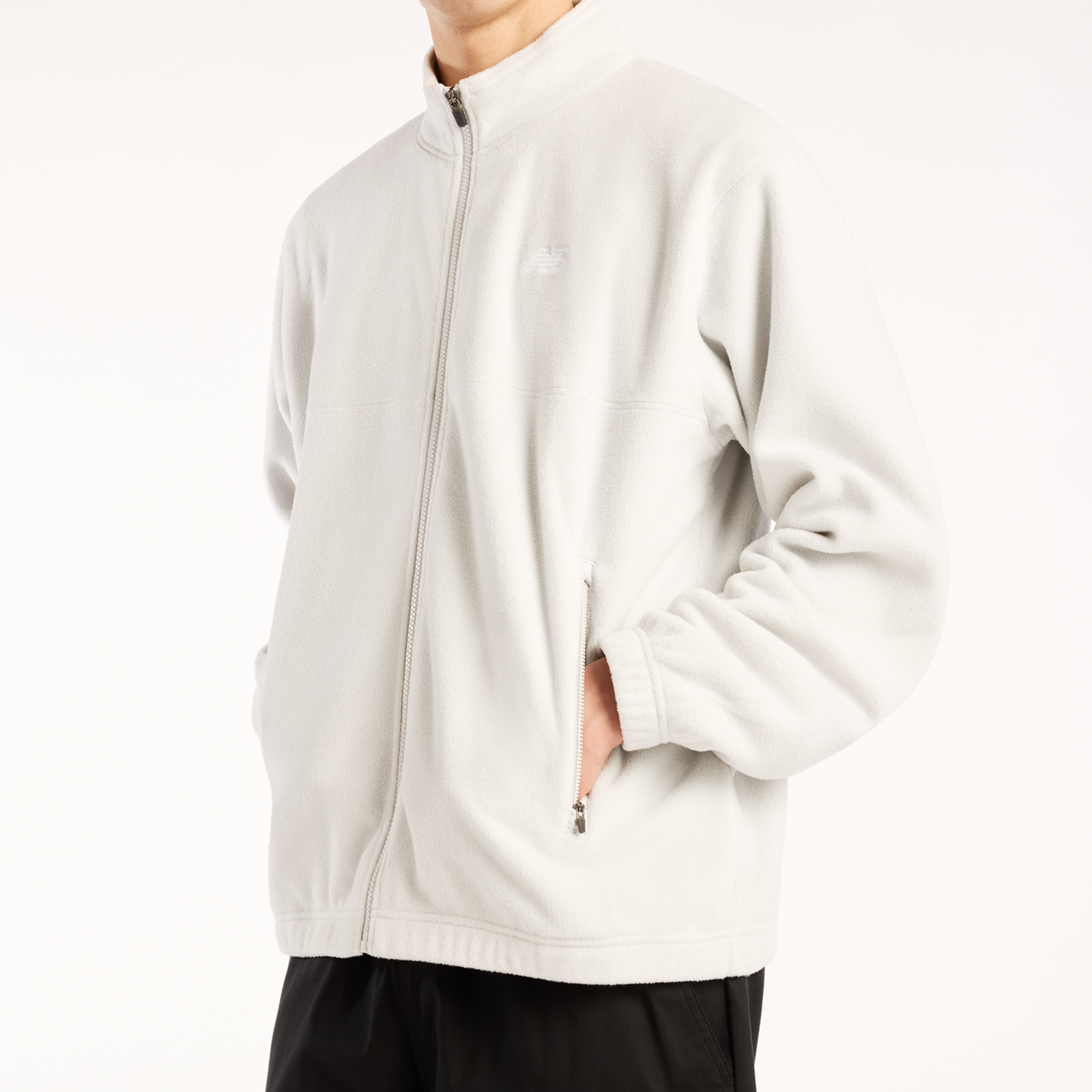 New Balance Polar Fleece Jacket in GRAU