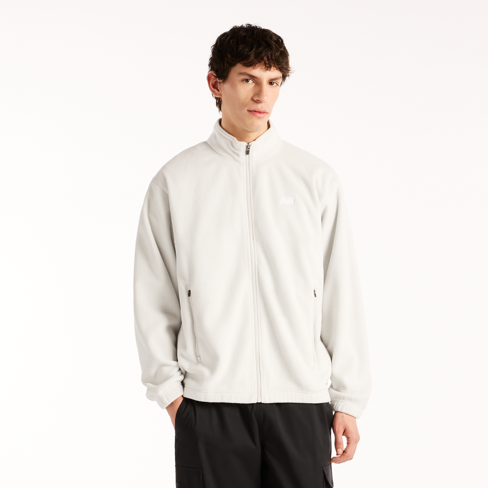 New Balance Polar Fleece Jacket in GRAU