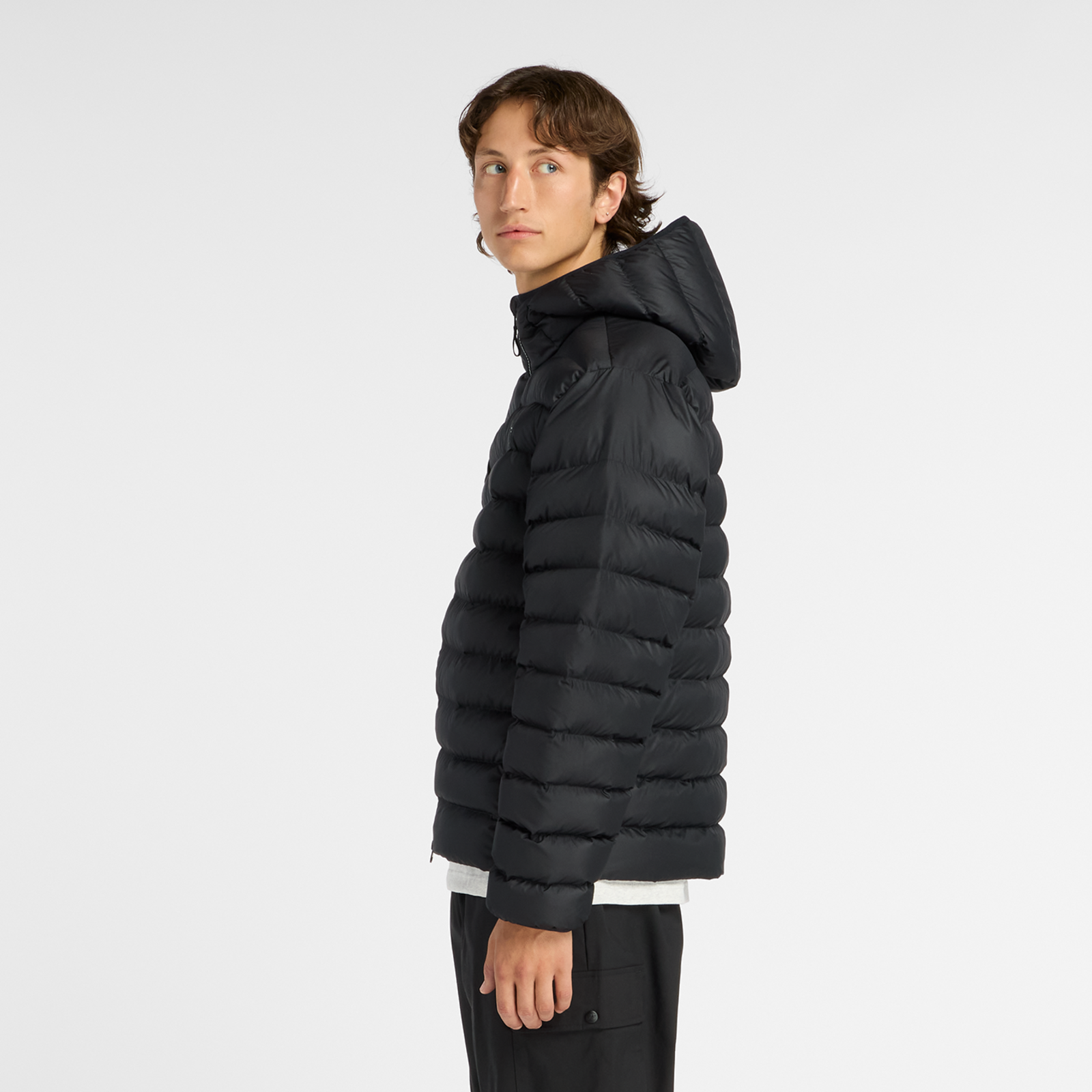 New Balance Hooded Puffer Jacket in