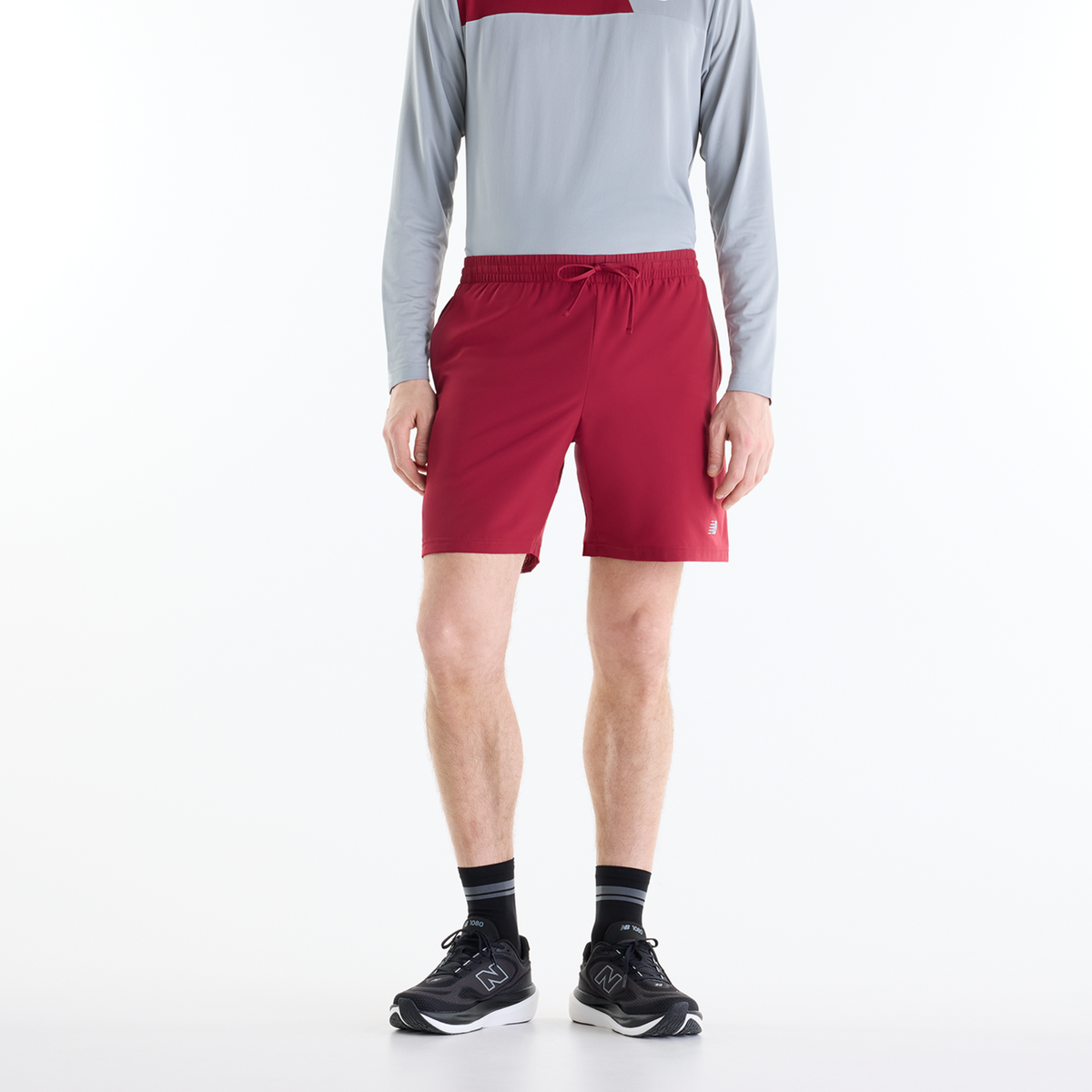 New Balance Sport Essentials Short 7 Inch Brief in ROT