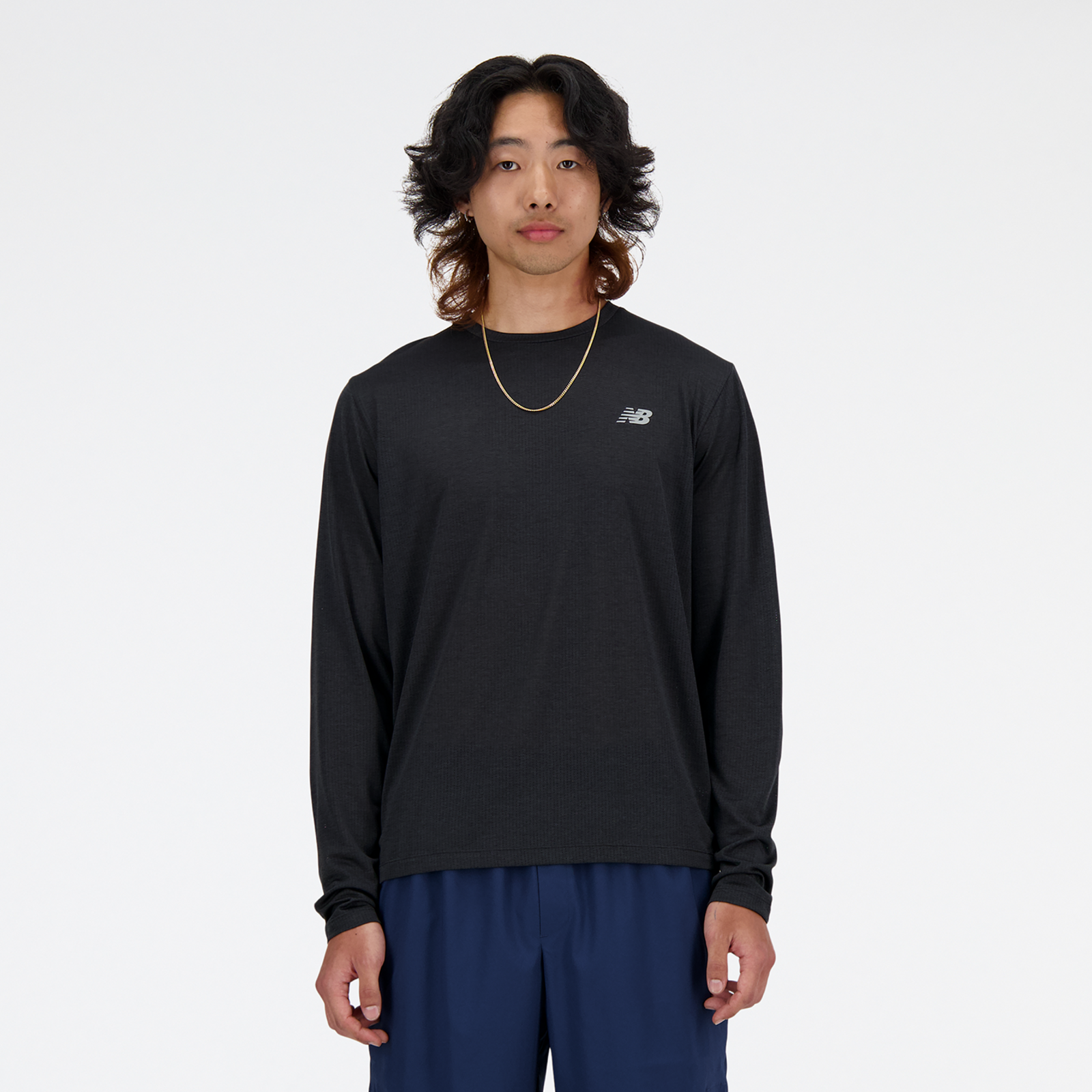New Balance NB Athletics Run Long Sleeve T-Shirt in