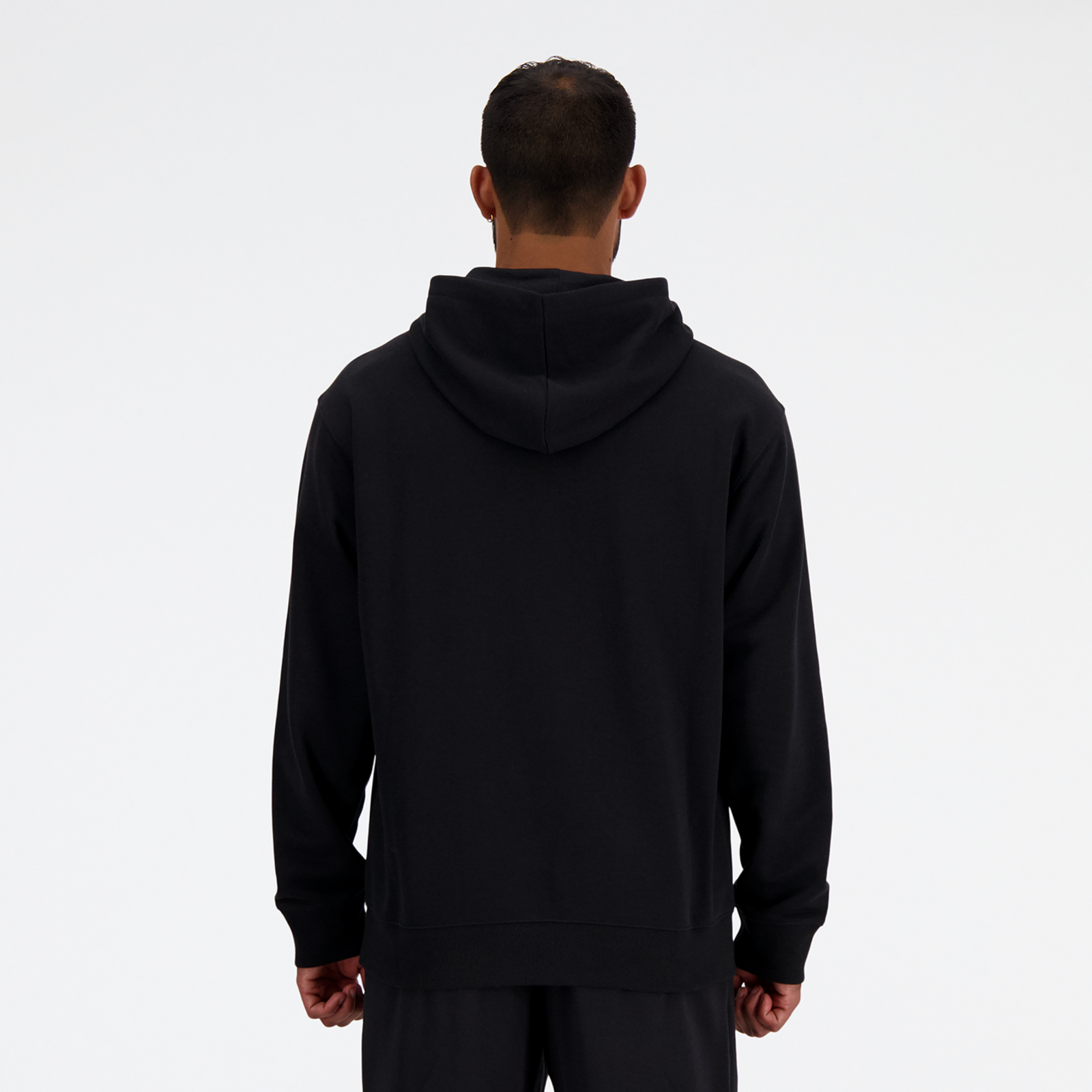 New Balance Sport Essentials Stacked Logo French Terry Hoodie in