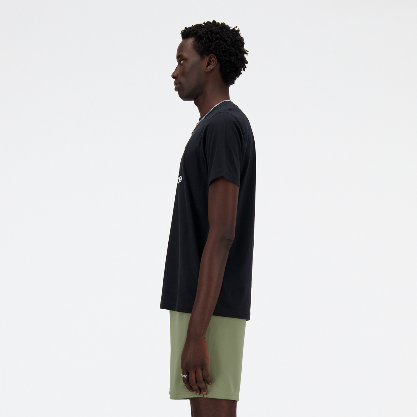 New Balance Sport Essentials Stacked Logo T-Shirt in