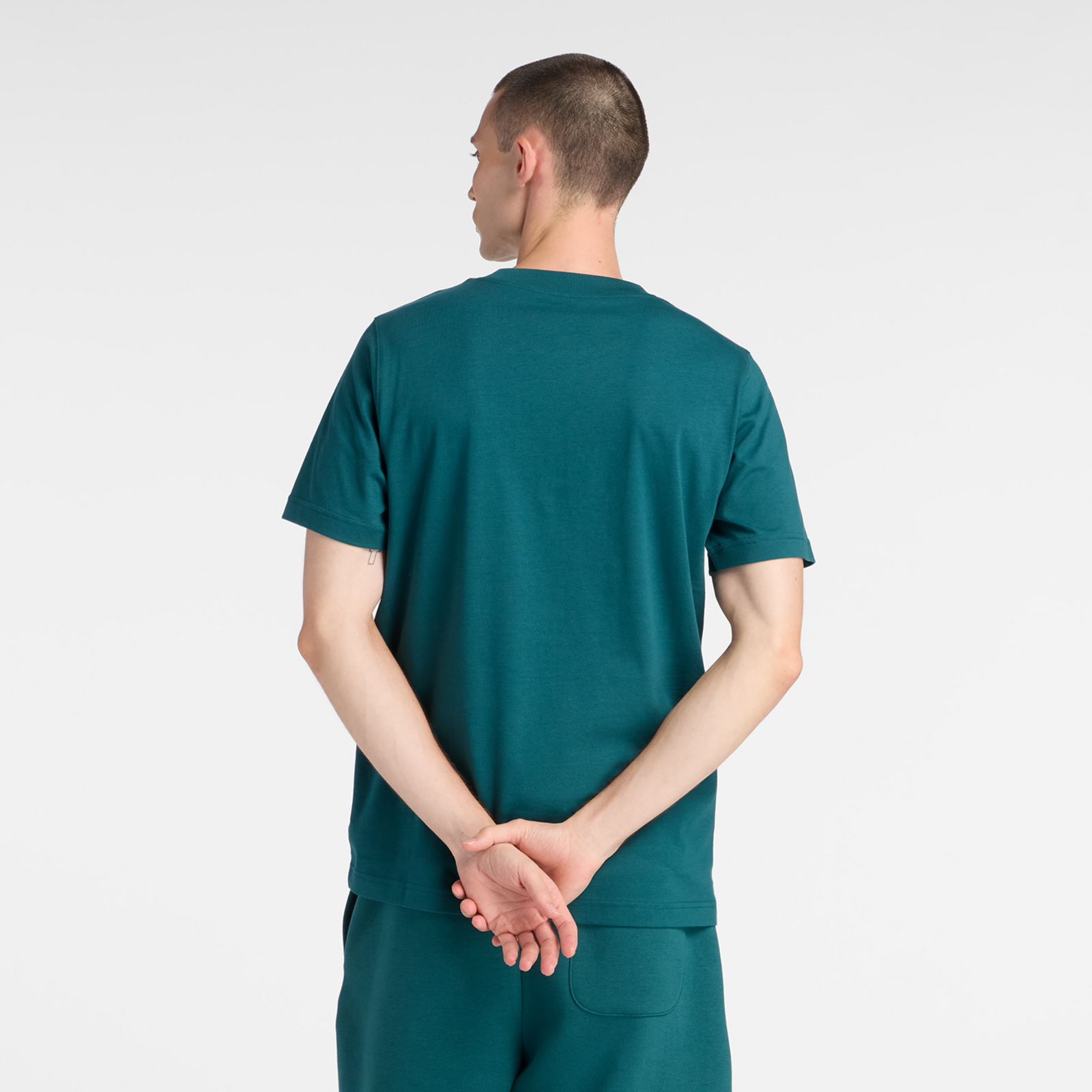 New Balance Sport Essentials Stacked Logo T-Shirt in