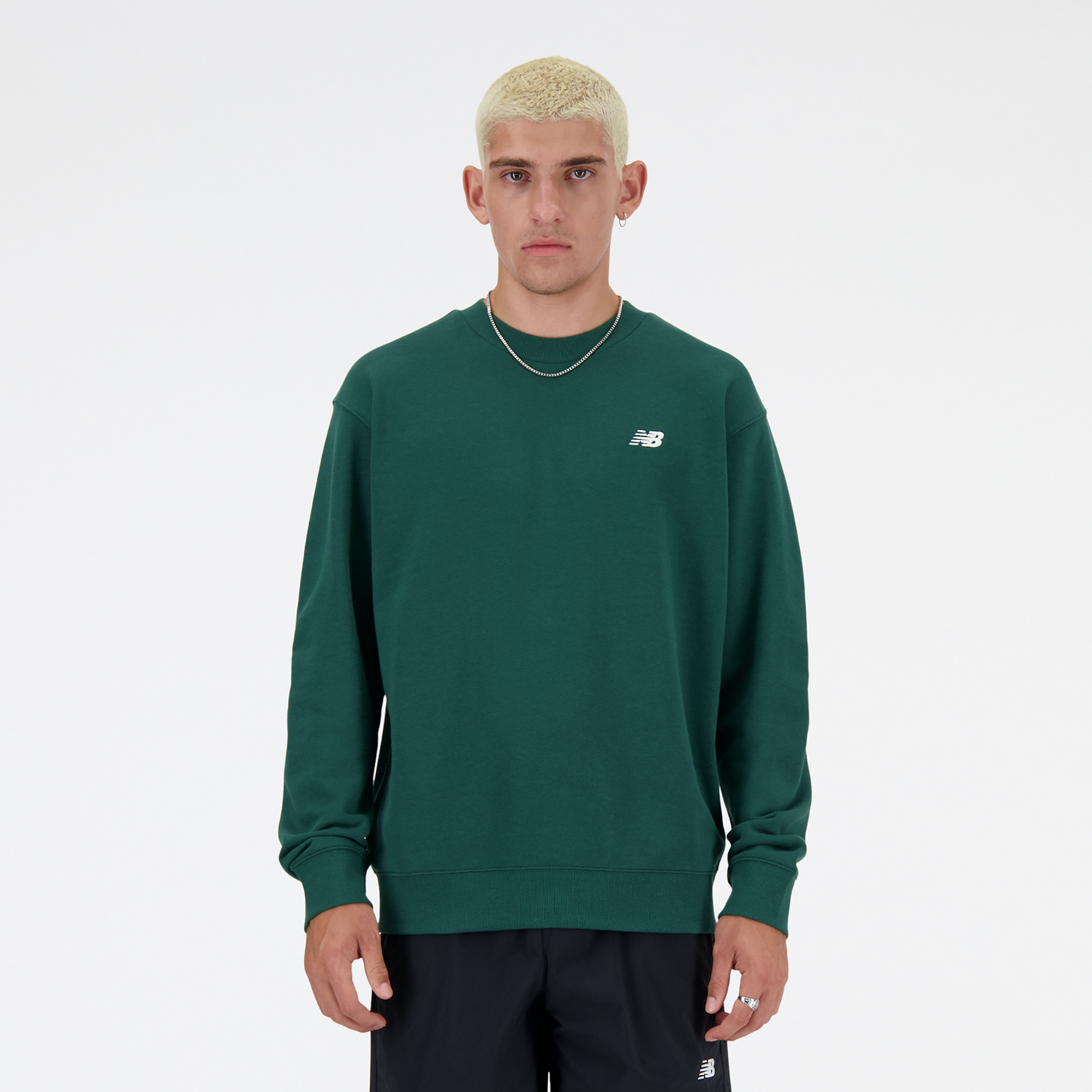 New Balance Sport Essentials Small Logo French Terry Crew in
