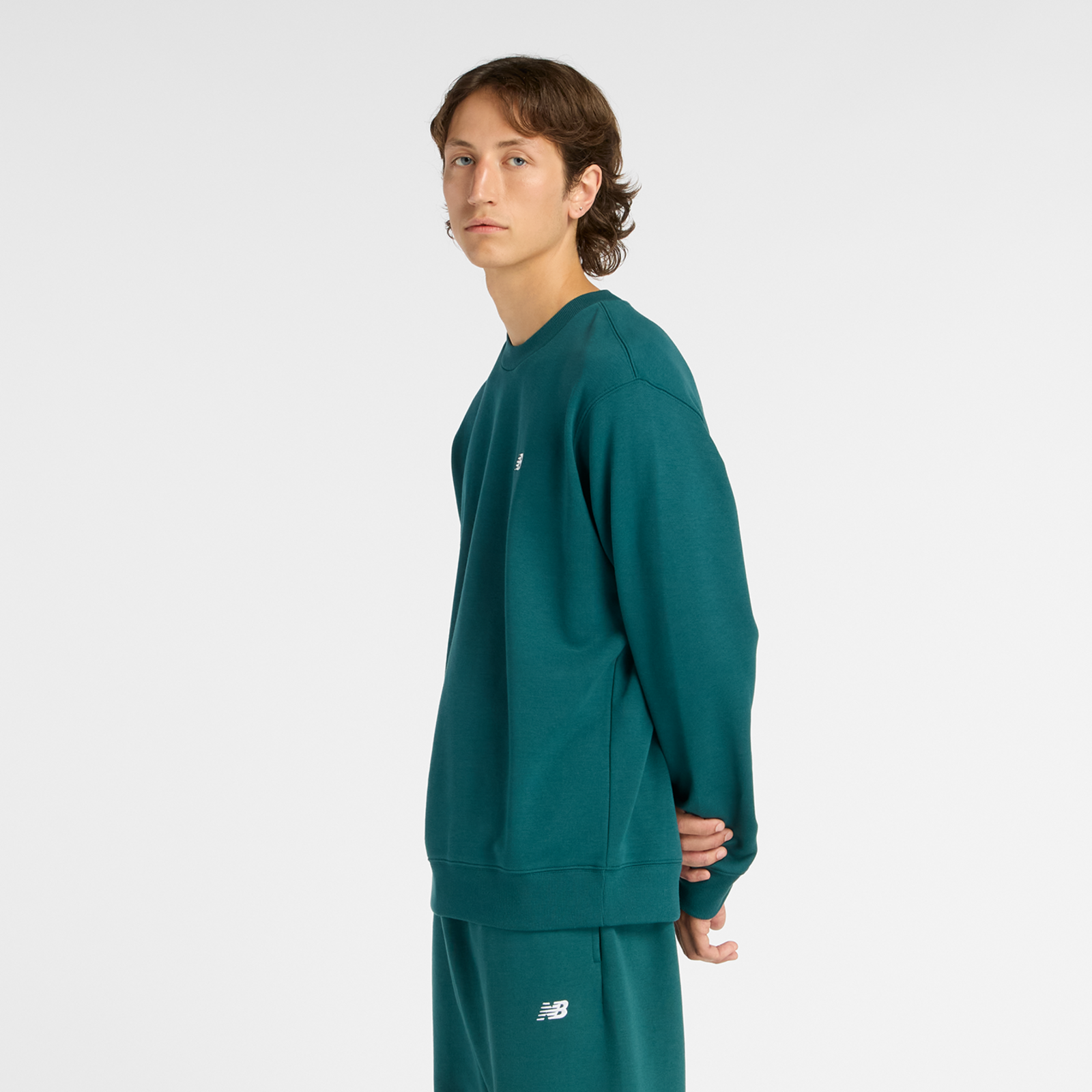 New Balance Sport Essentials Small Logo French Terry Crew in