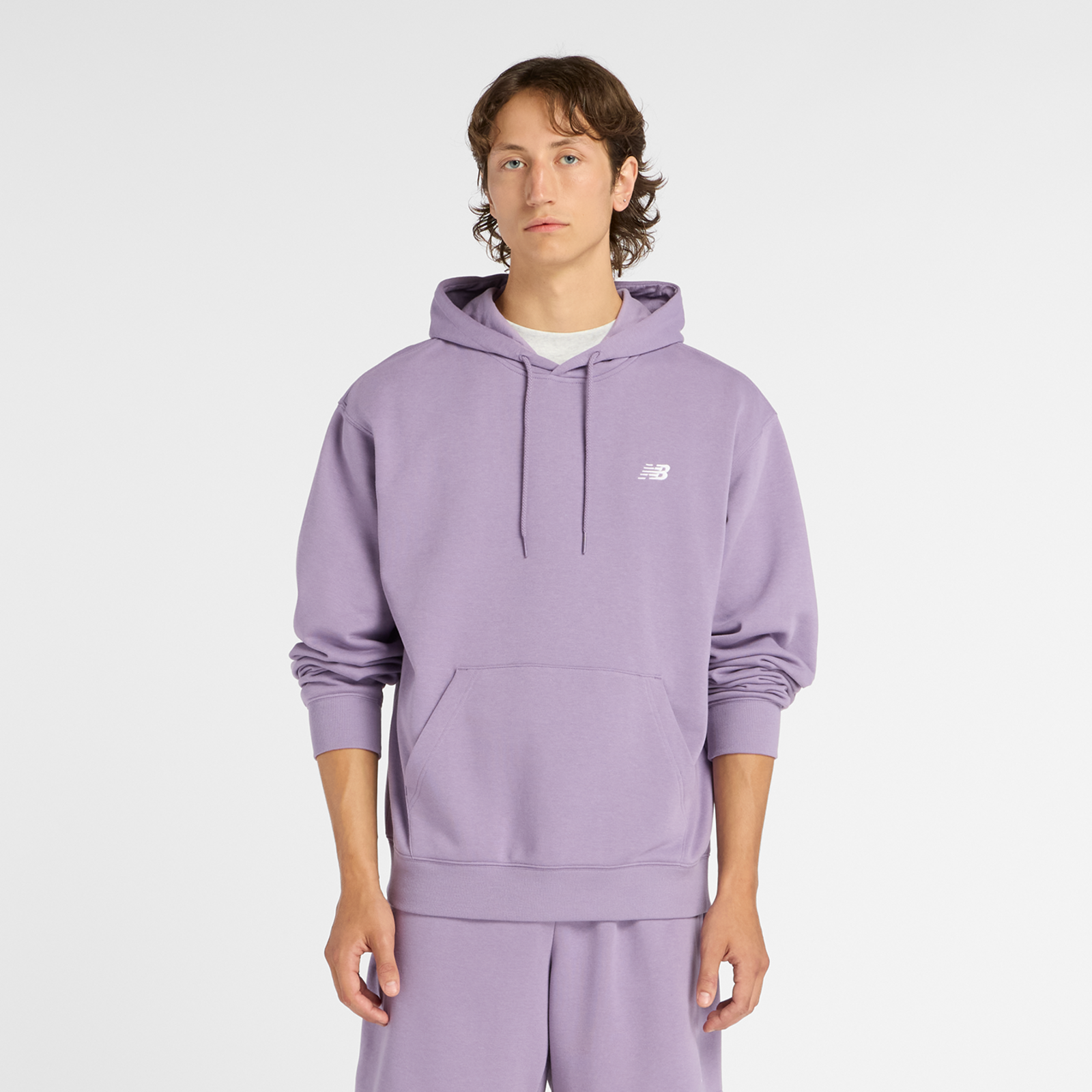 New Balance Sport Essentials Small Logo French Terry Hoodie in