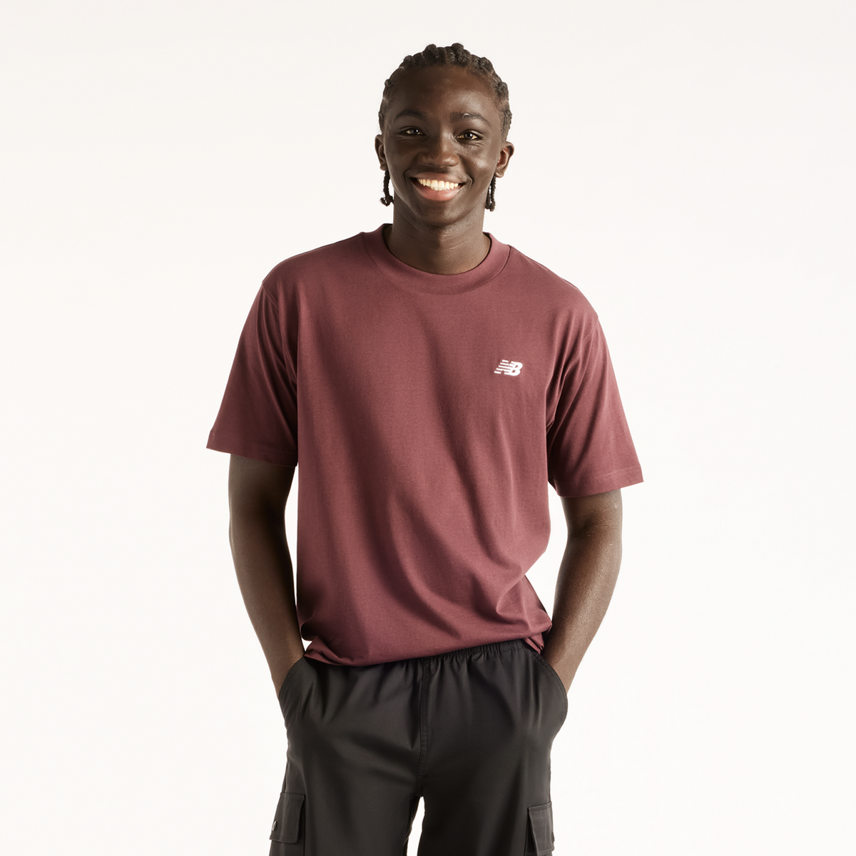 New Balance Sport Essentials Small Logo T-Shirt in ROT