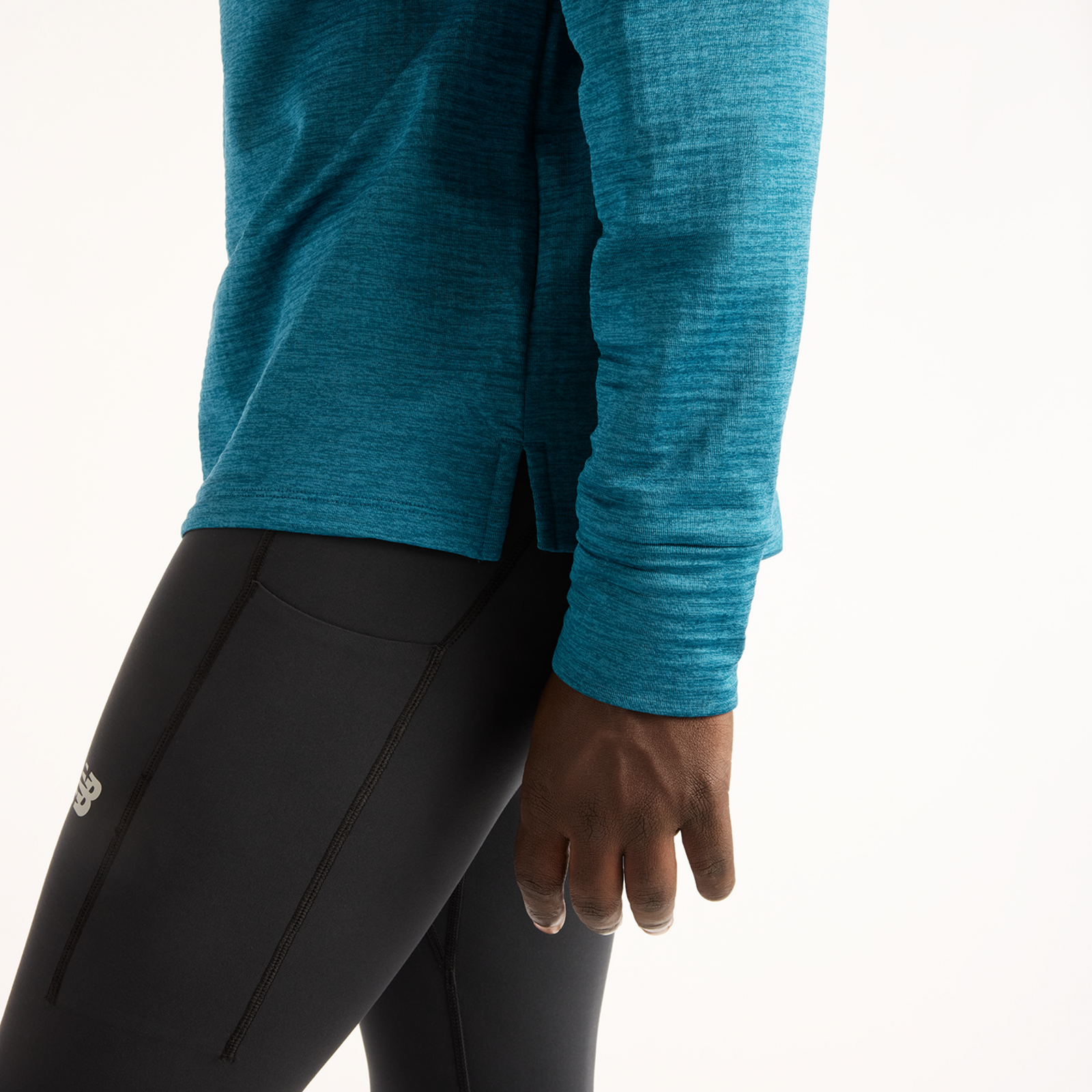 New Balance Athletics Heat Grid 1/2 Zip in BLAU