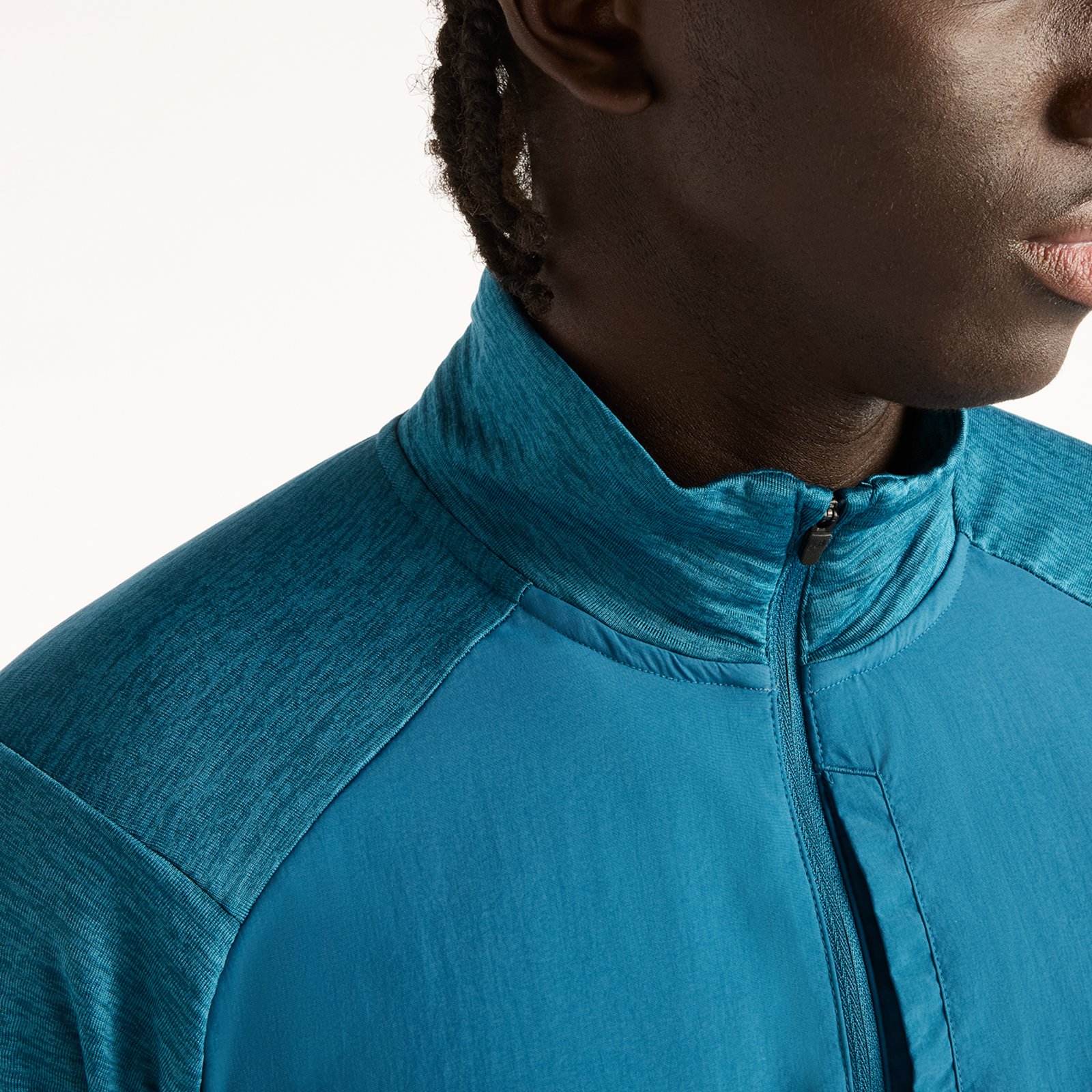 New Balance Athletics Heat Grid 1/2 Zip in BLAU