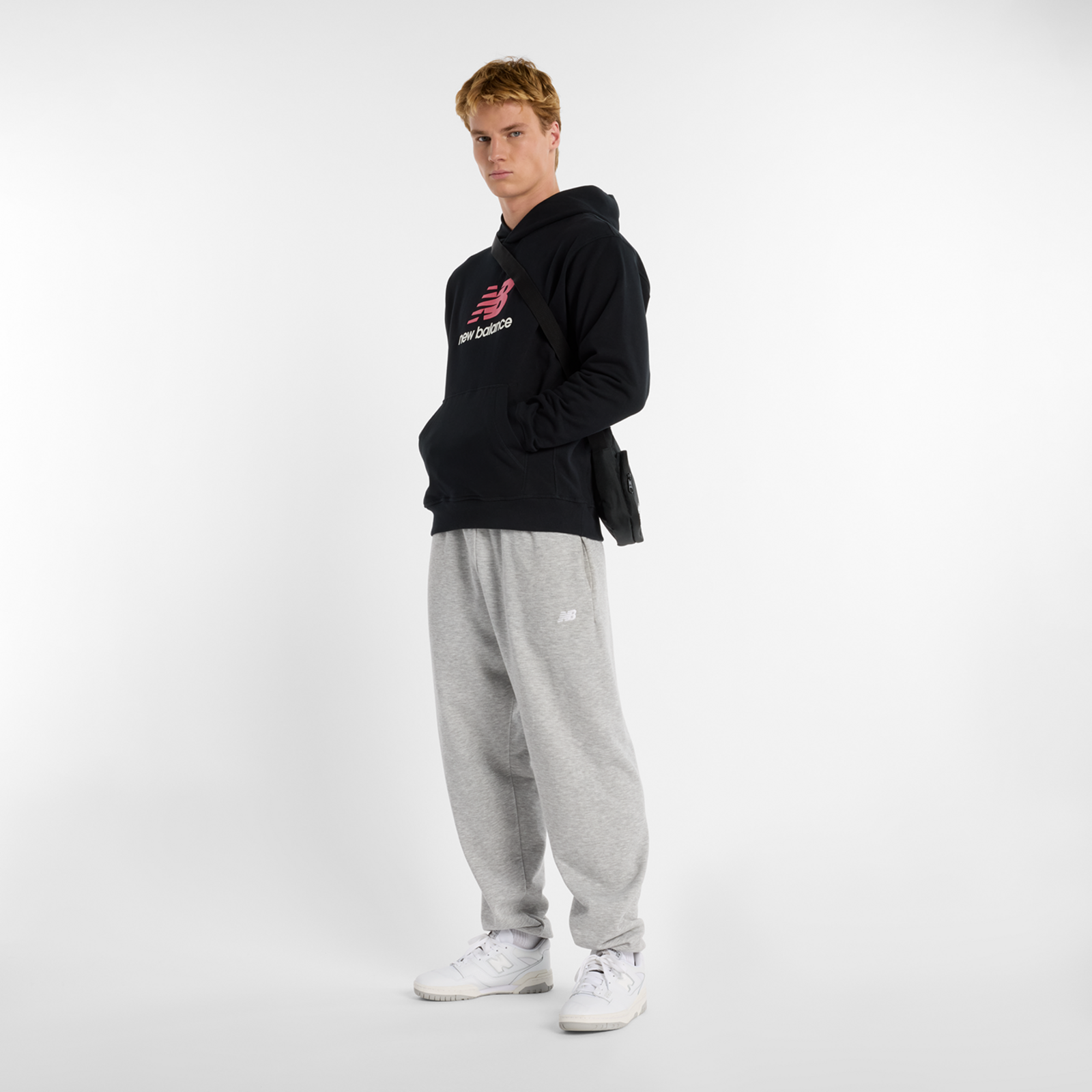 New Balance Athletics French Terry Logo Hoodie in