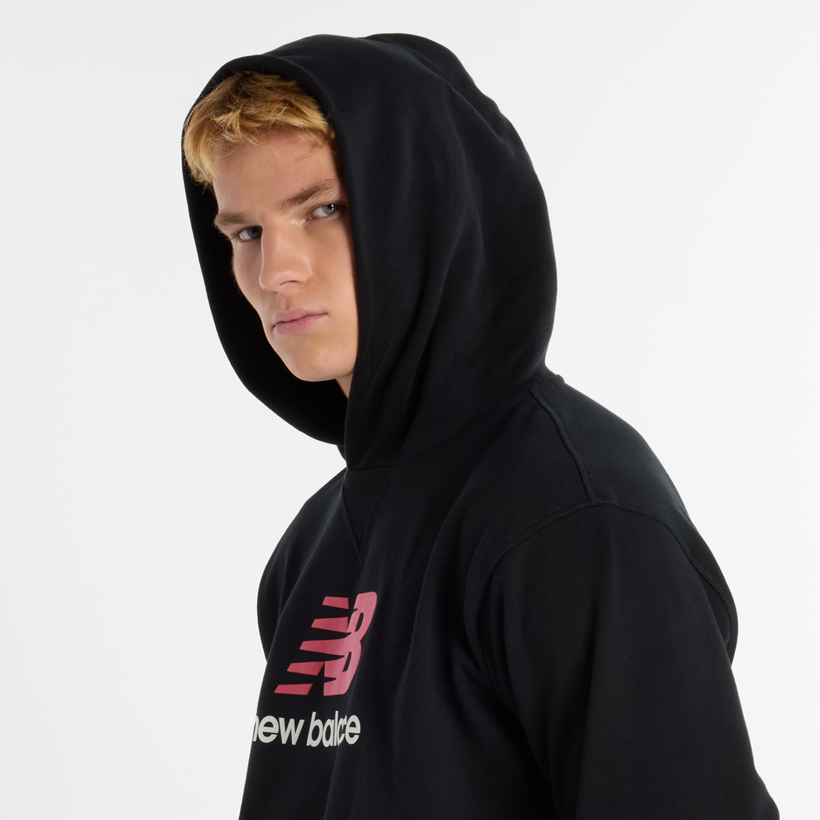 New Balance Athletics French Terry Logo Hoodie in