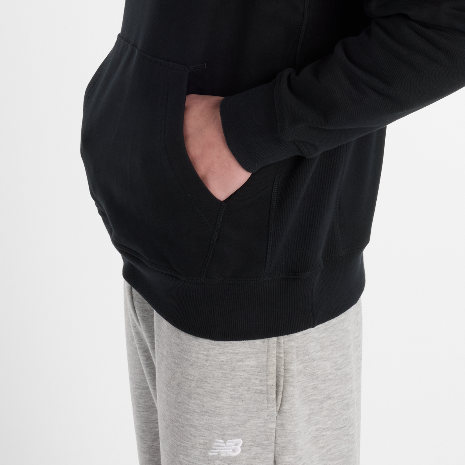 New Balance Athletics French Terry Logo Hoodie in
