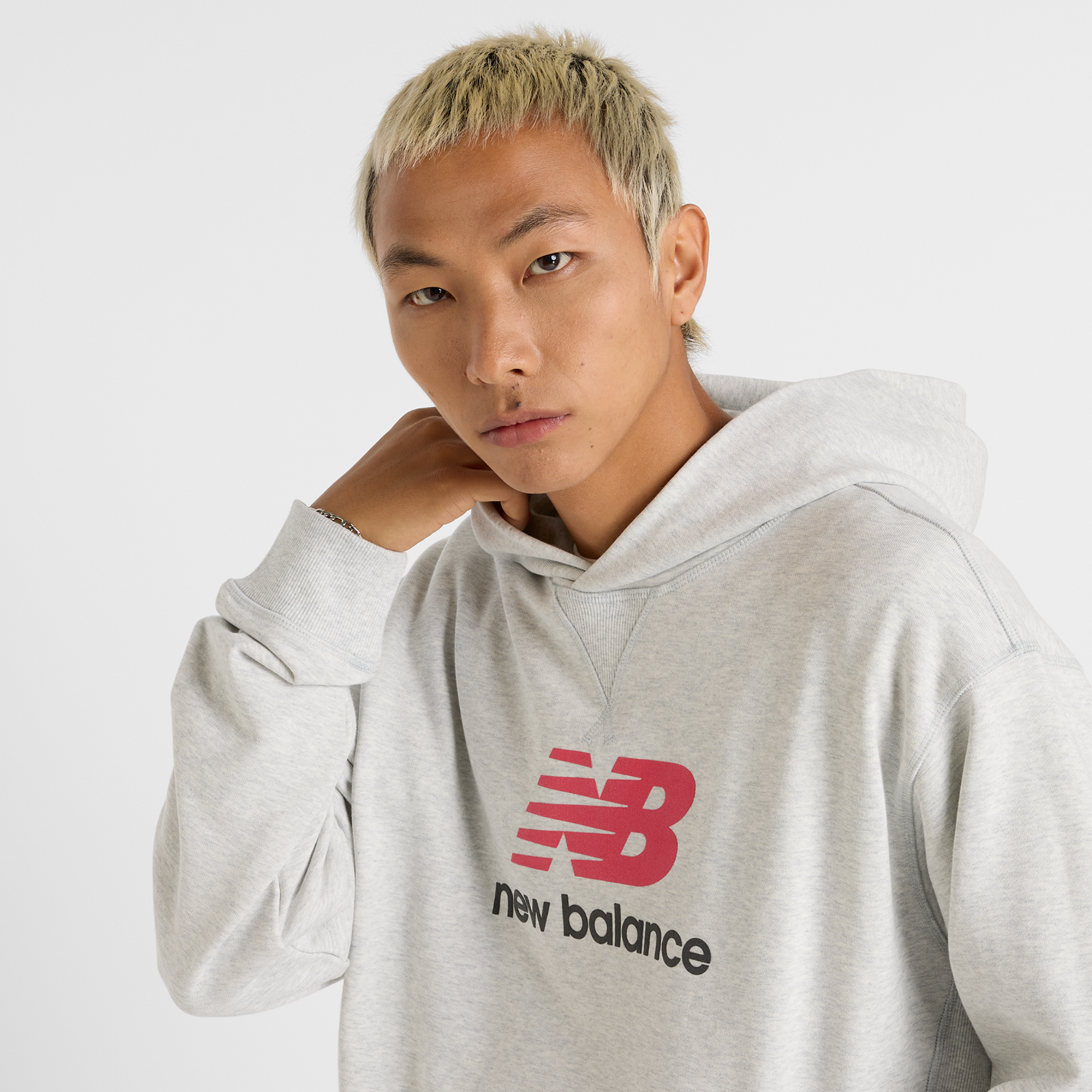 New Balance Athletics French Terry Logo Hoodie in