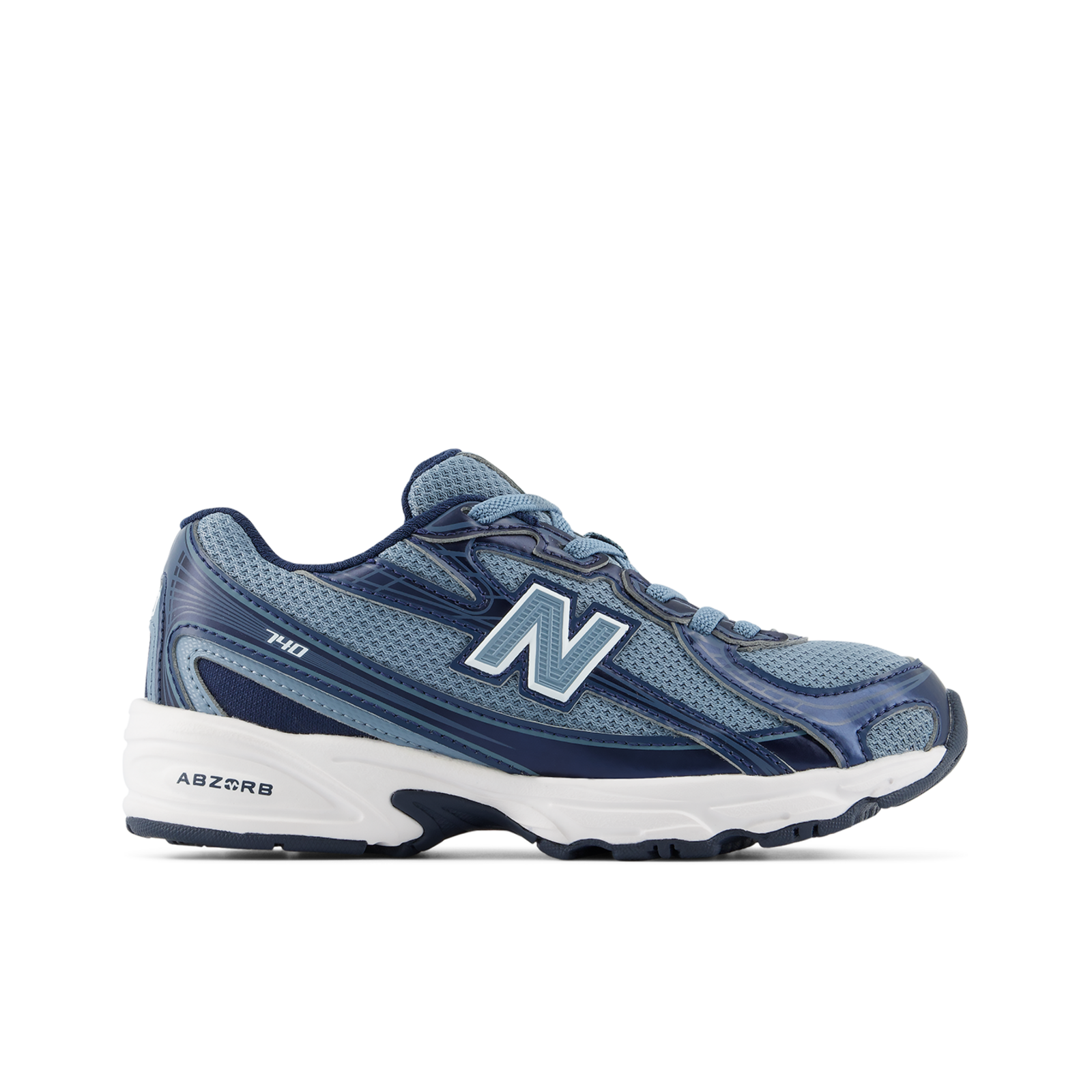 New Balance 740 Bungee Lace in BLAU