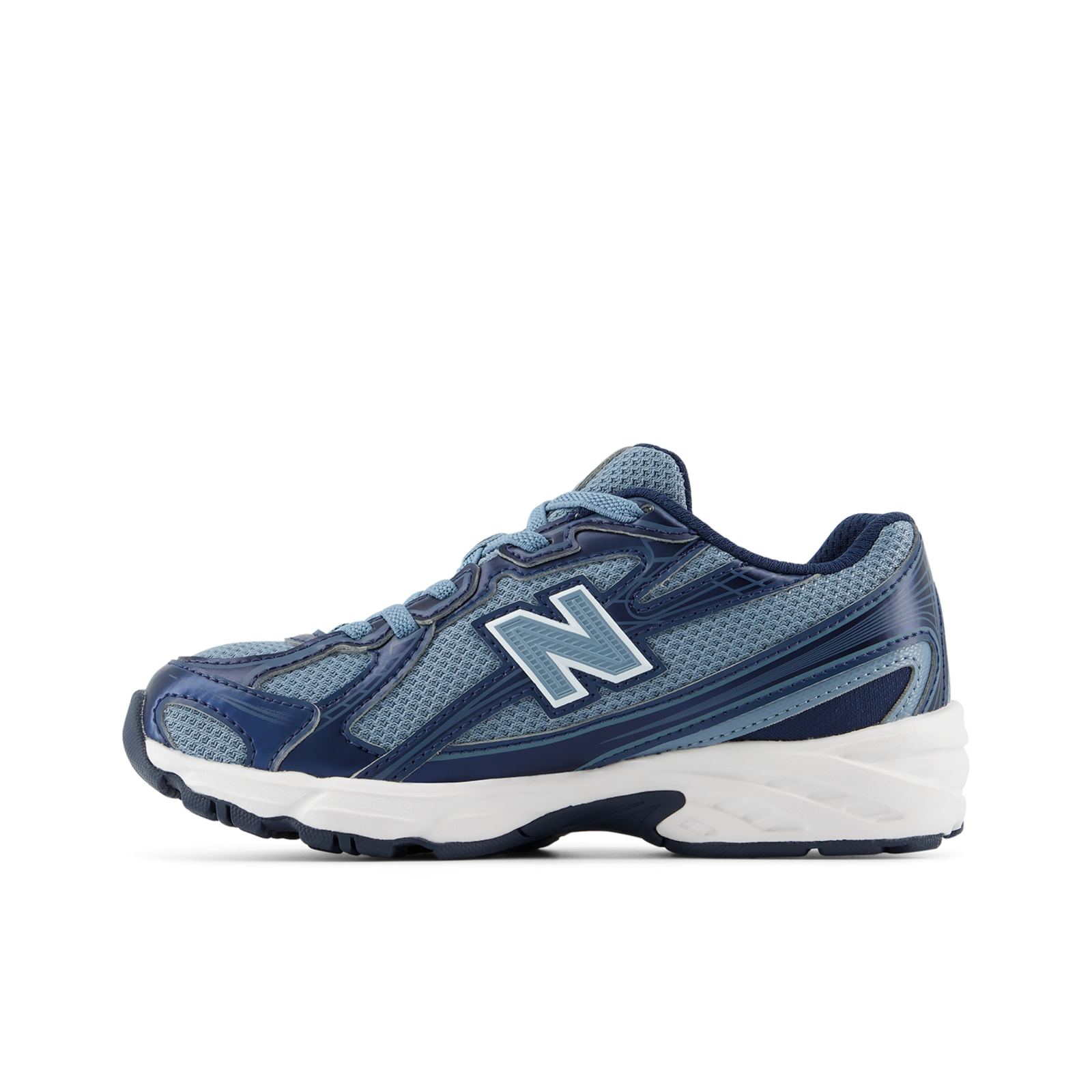 New Balance 740 Bungee Lace in BLAU