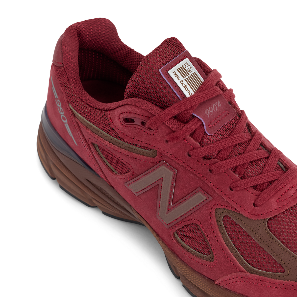 New Balance 990 v4 Made in USA in ROT