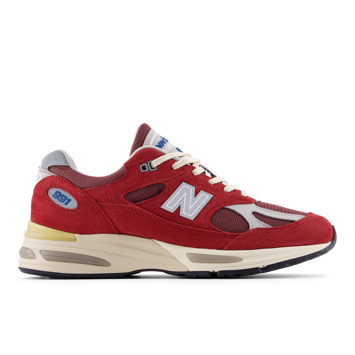 New Balance 991 v2 Made in UK Vintage Sports in ROT