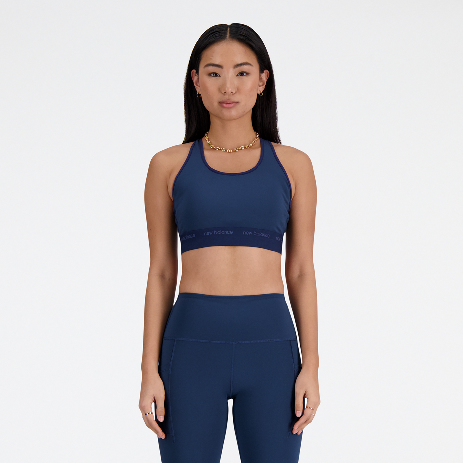 New Balance W Medium Support Sleek Pace Bra in