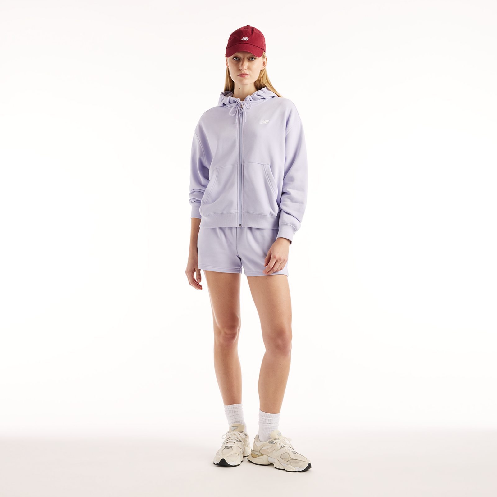 New Balance W New Balance French Terry Full Zip Hoodie in