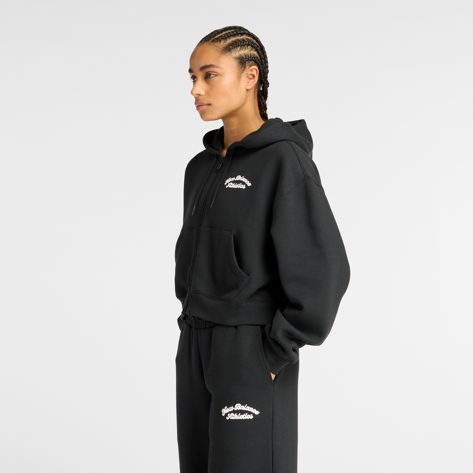 New Balance W Linear Heritage Fleece Full Zip in