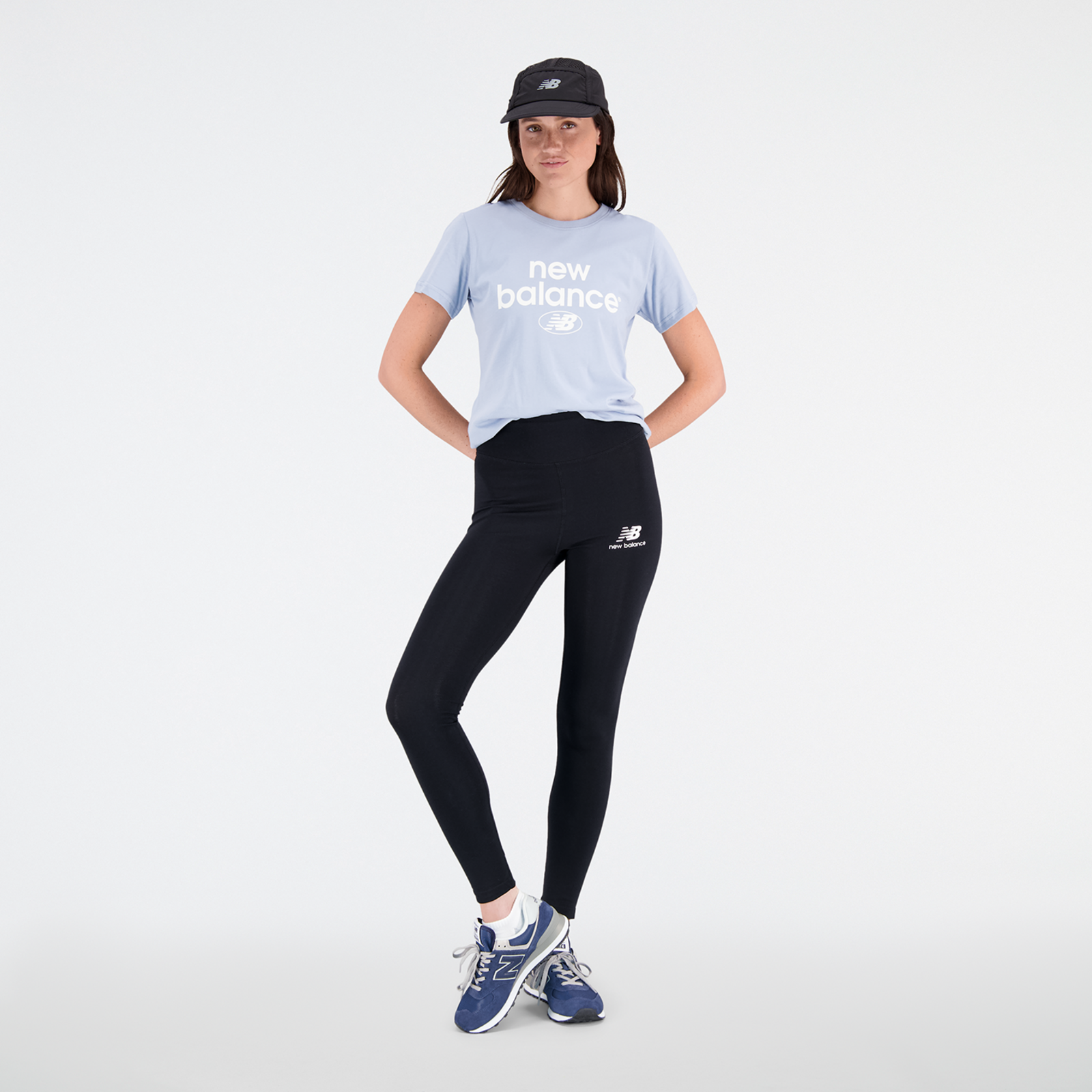 New Balance W Essentials Stacked Logo Legging in