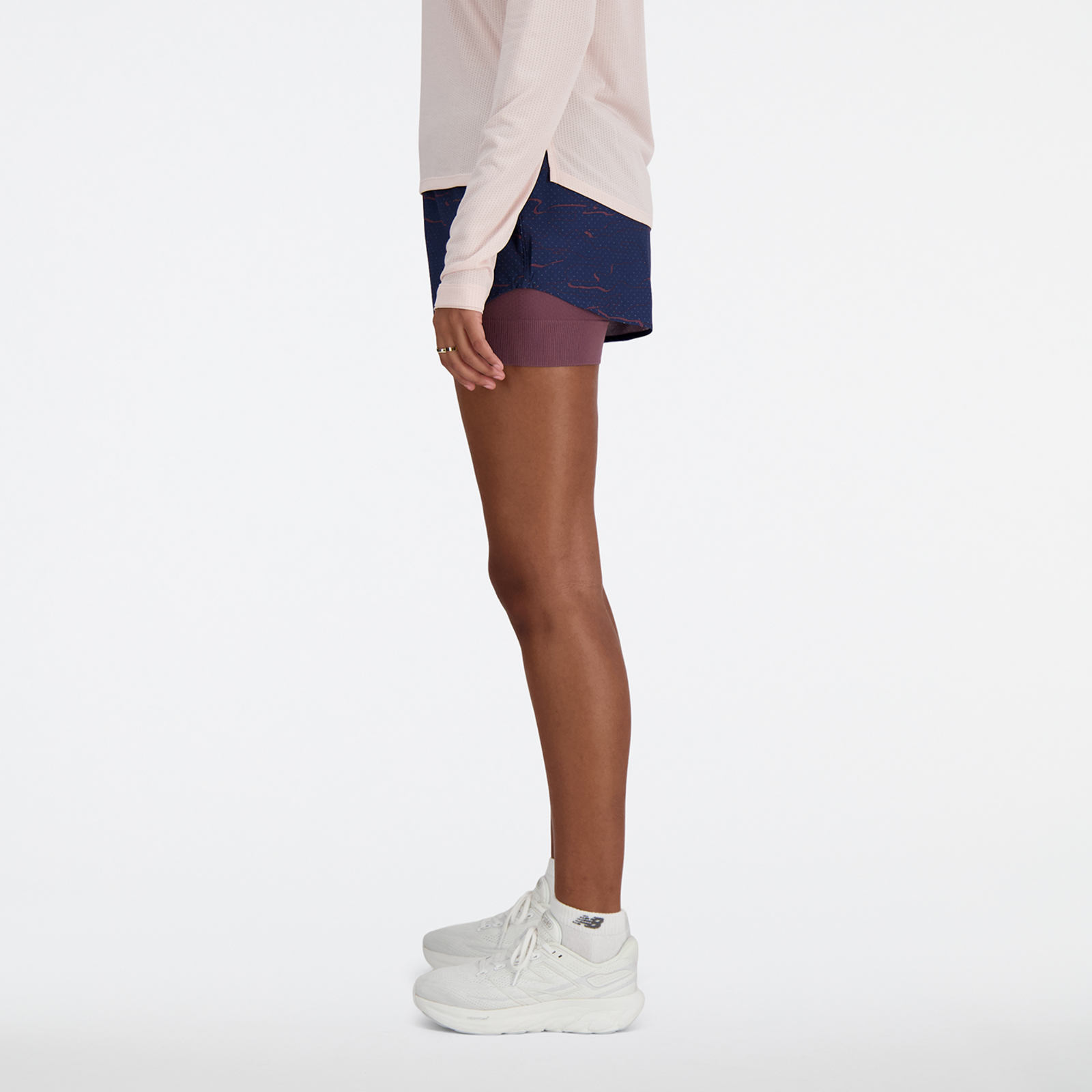 New Balance W RC Seamless Printed 2 In 1 Short 3 Inch in
