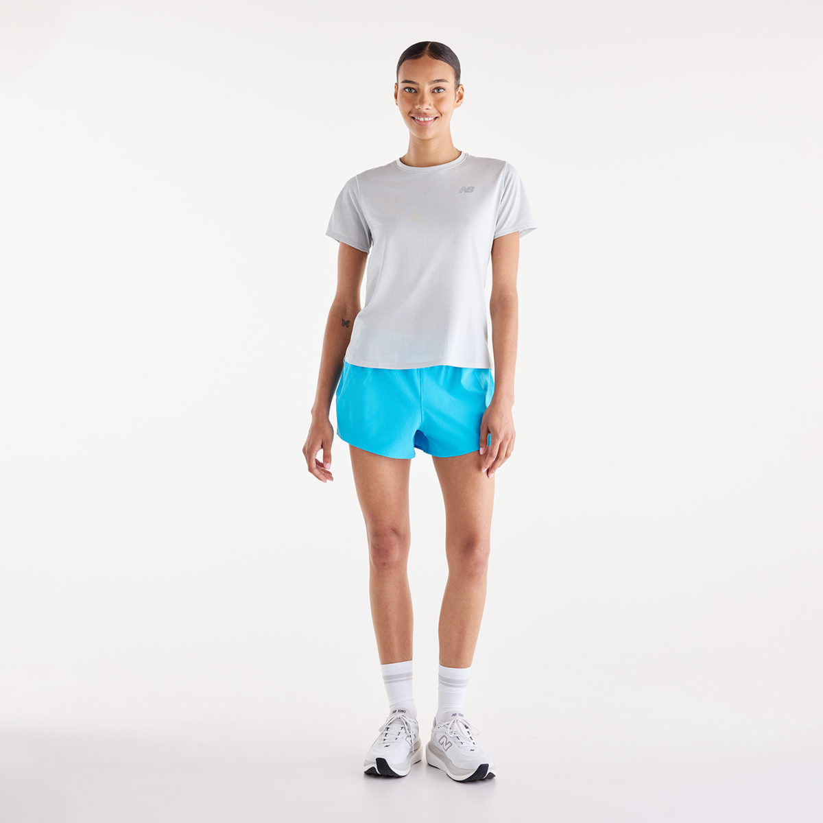 New Balance W RC Seamless Short 3 Inch in BLAU