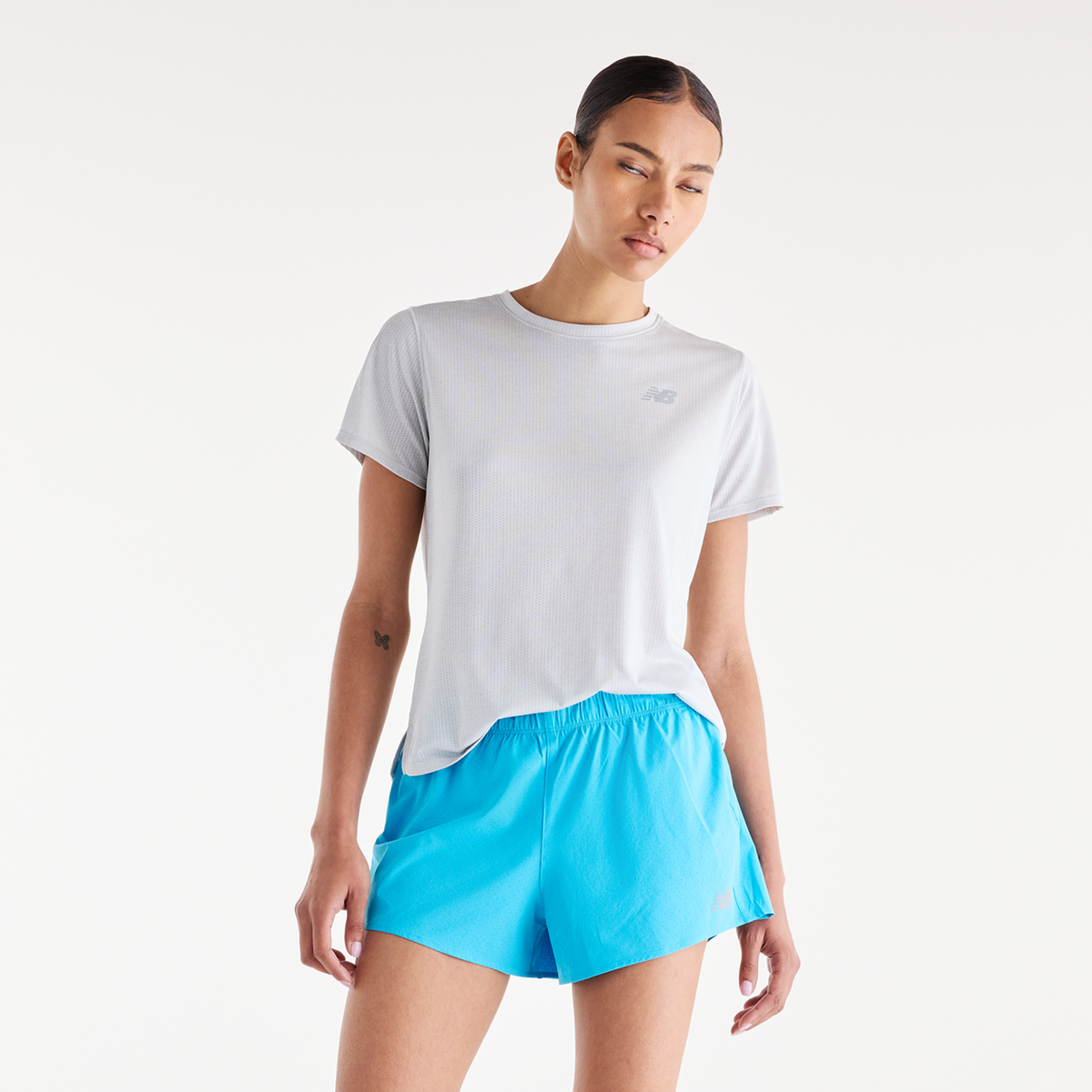 New Balance W RC Seamless Short 3 Inch in BLAU